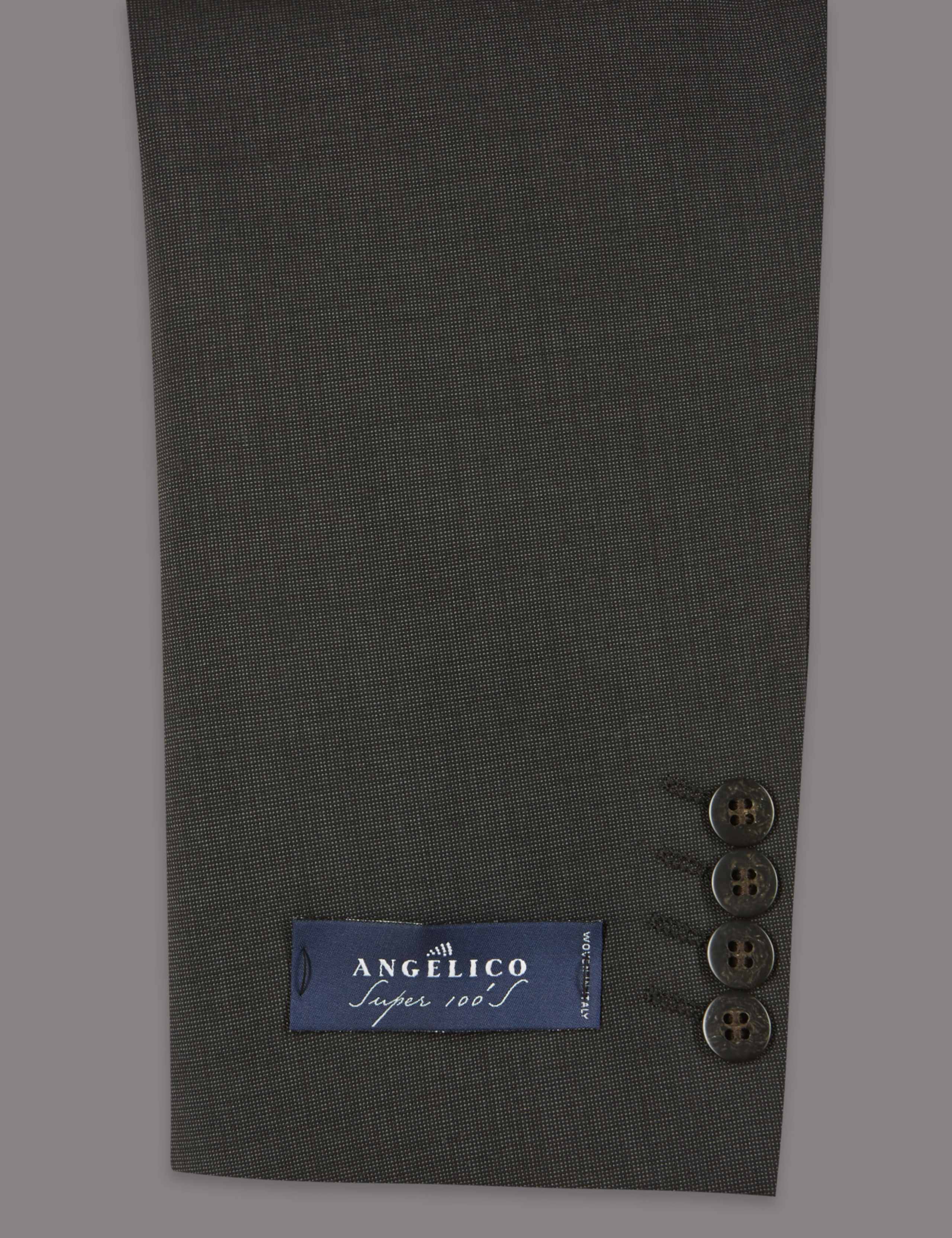 Charcoal Slim Fit Italian Wool Jacket 8 of 9