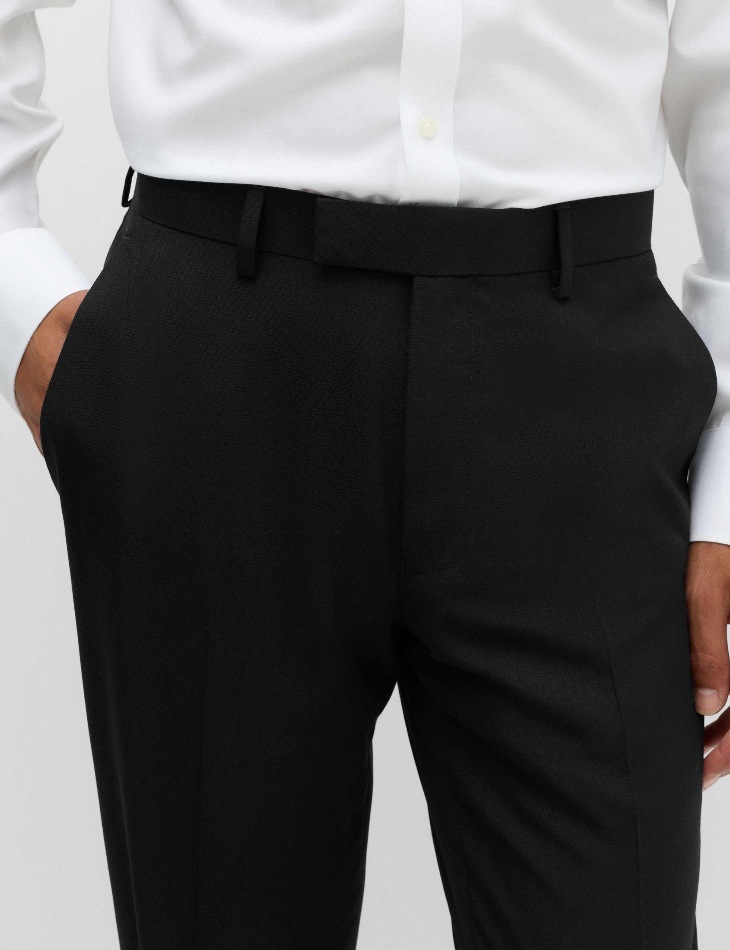 Tailored Fit Textured Suit Trousers 3 of 7