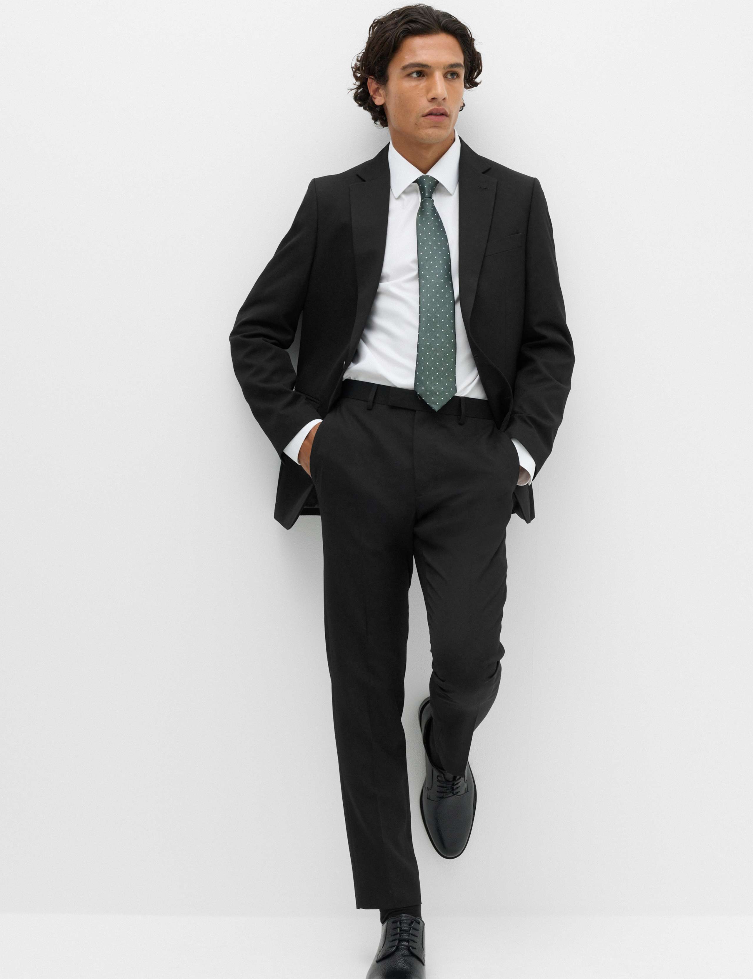 Tailored Fit Textured Suit Trousers 7 of 7