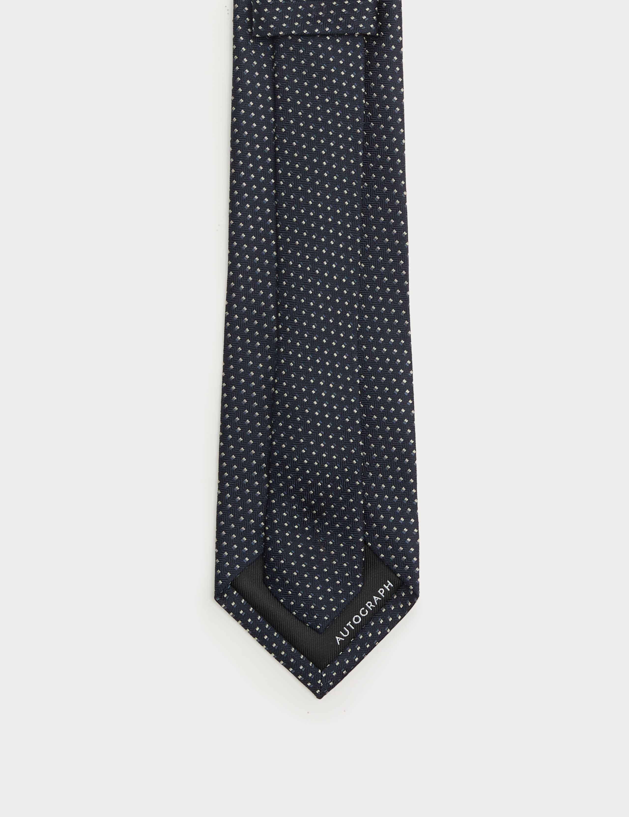 Geometric Pure Silk Tie 3 of 3