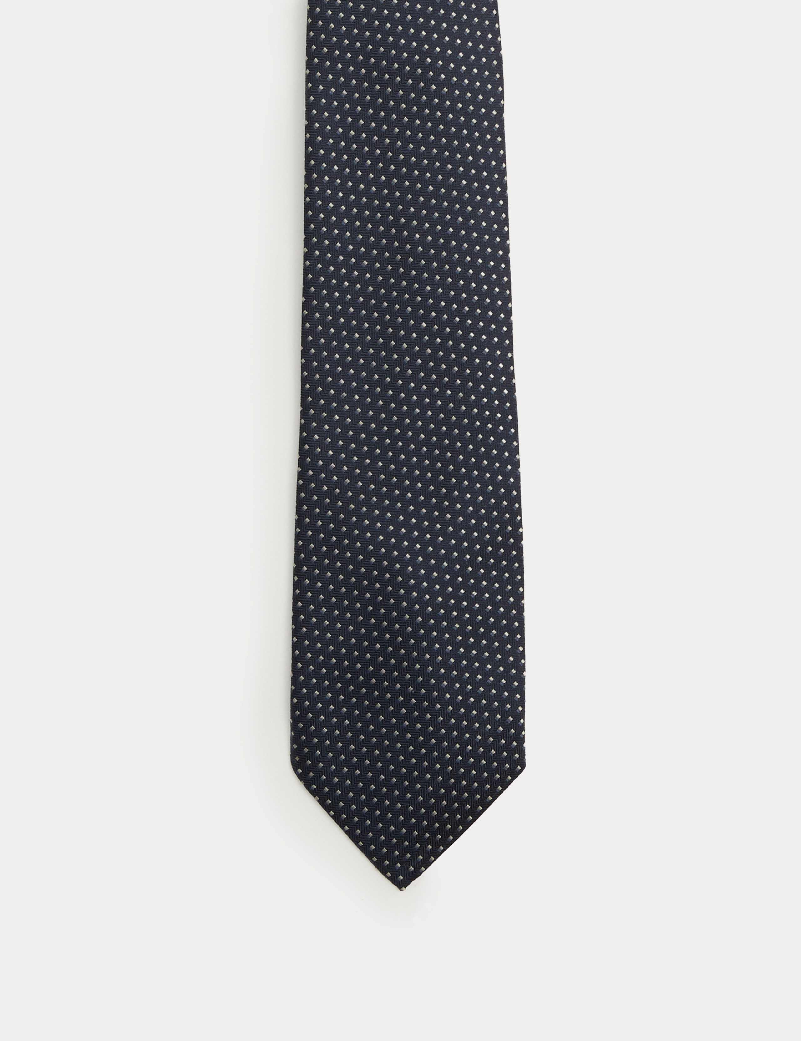 Geometric Pure Silk Tie 2 of 3