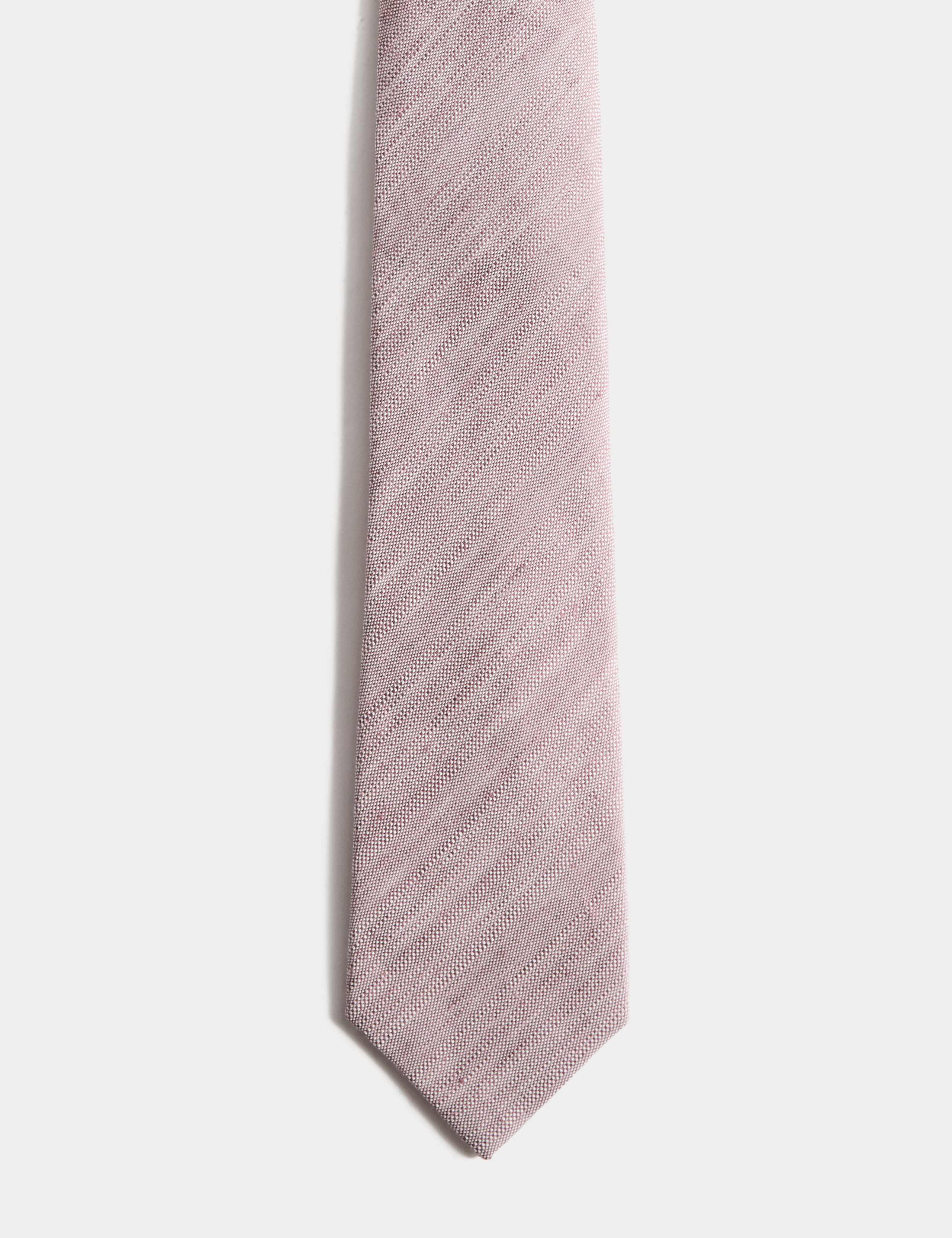 Textured Linen Rich Tie 2 of 3