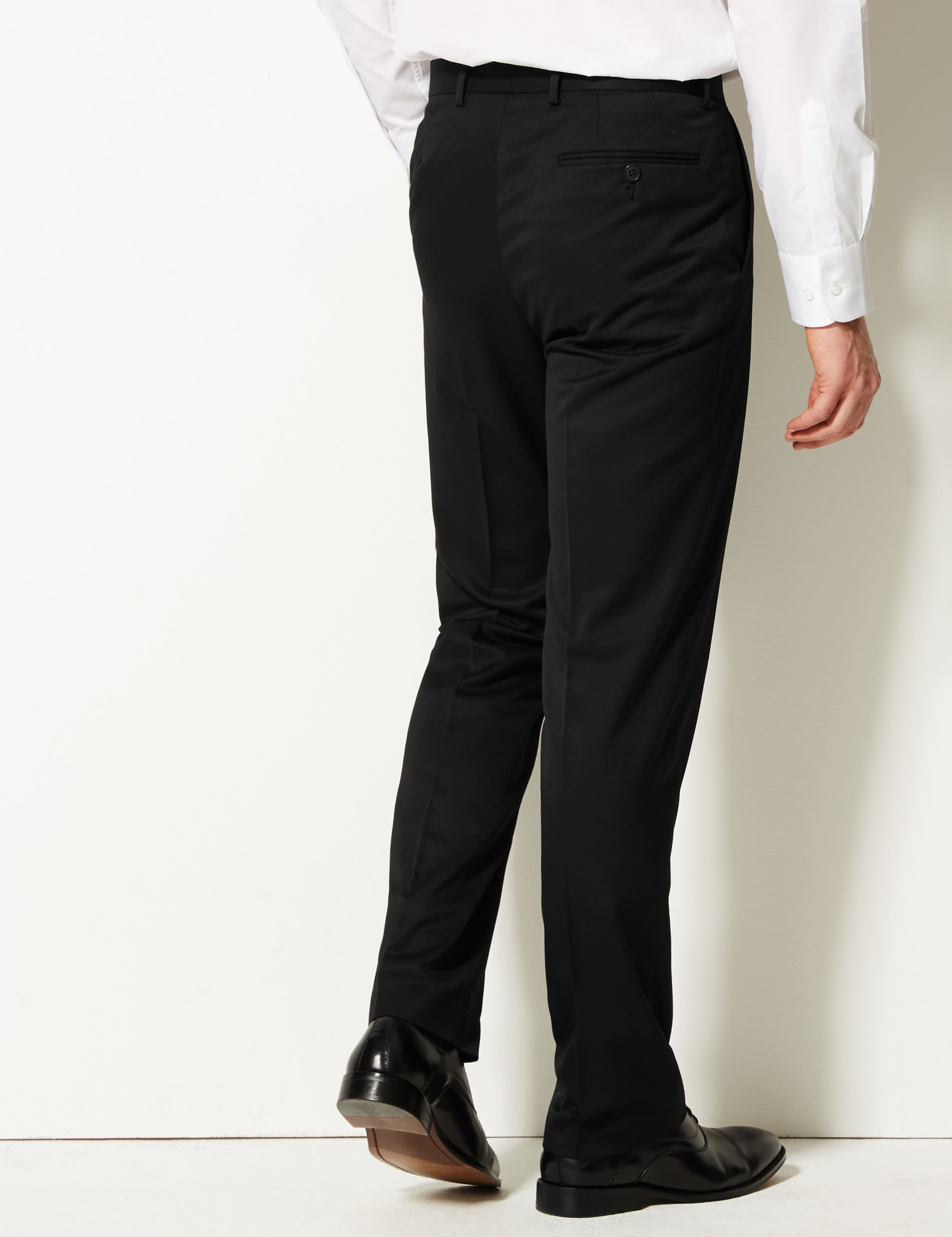 Black Regular Fit Trousers 4 of 5