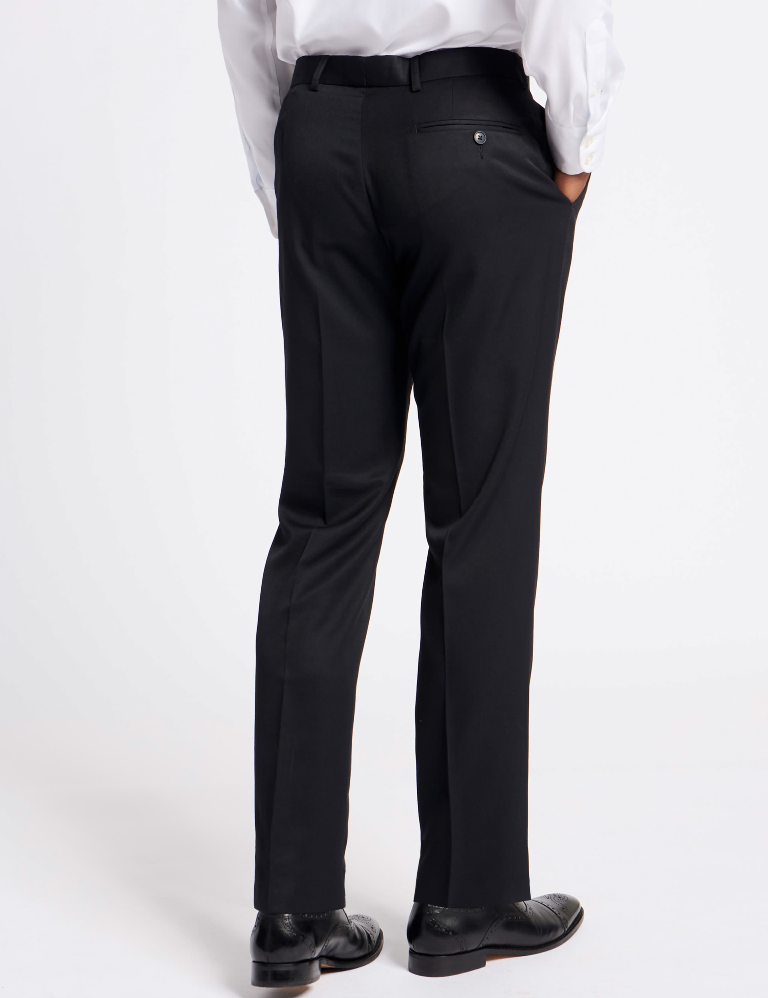 Navy Tailored Fit Trousers 3 of 5
