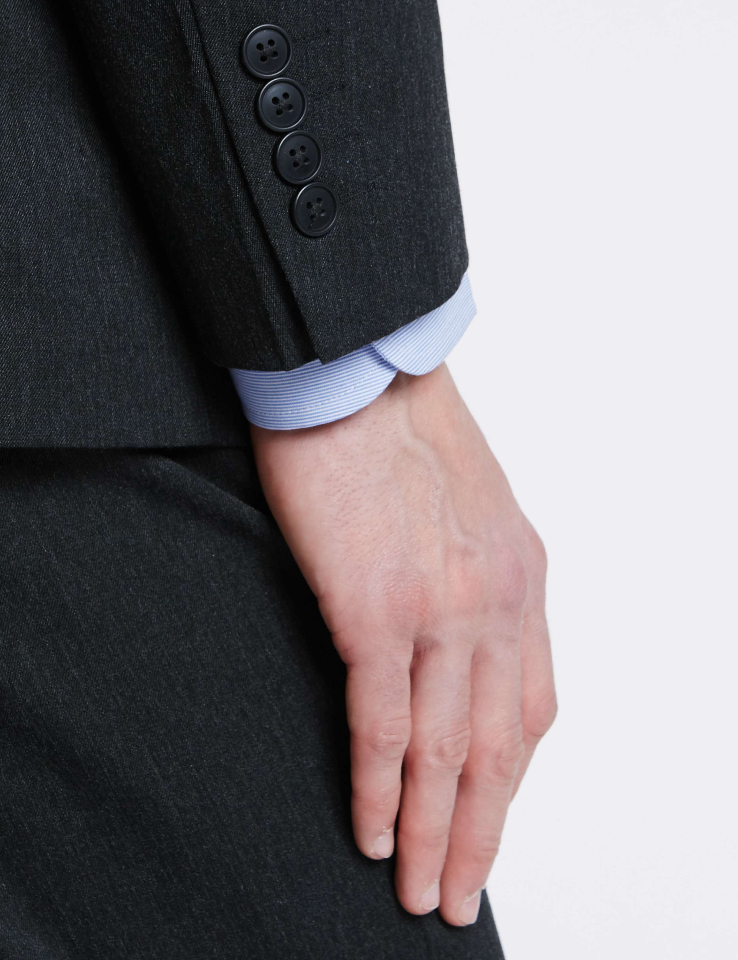 Charcoal Regular Fit Suit Jacket 6 of 8