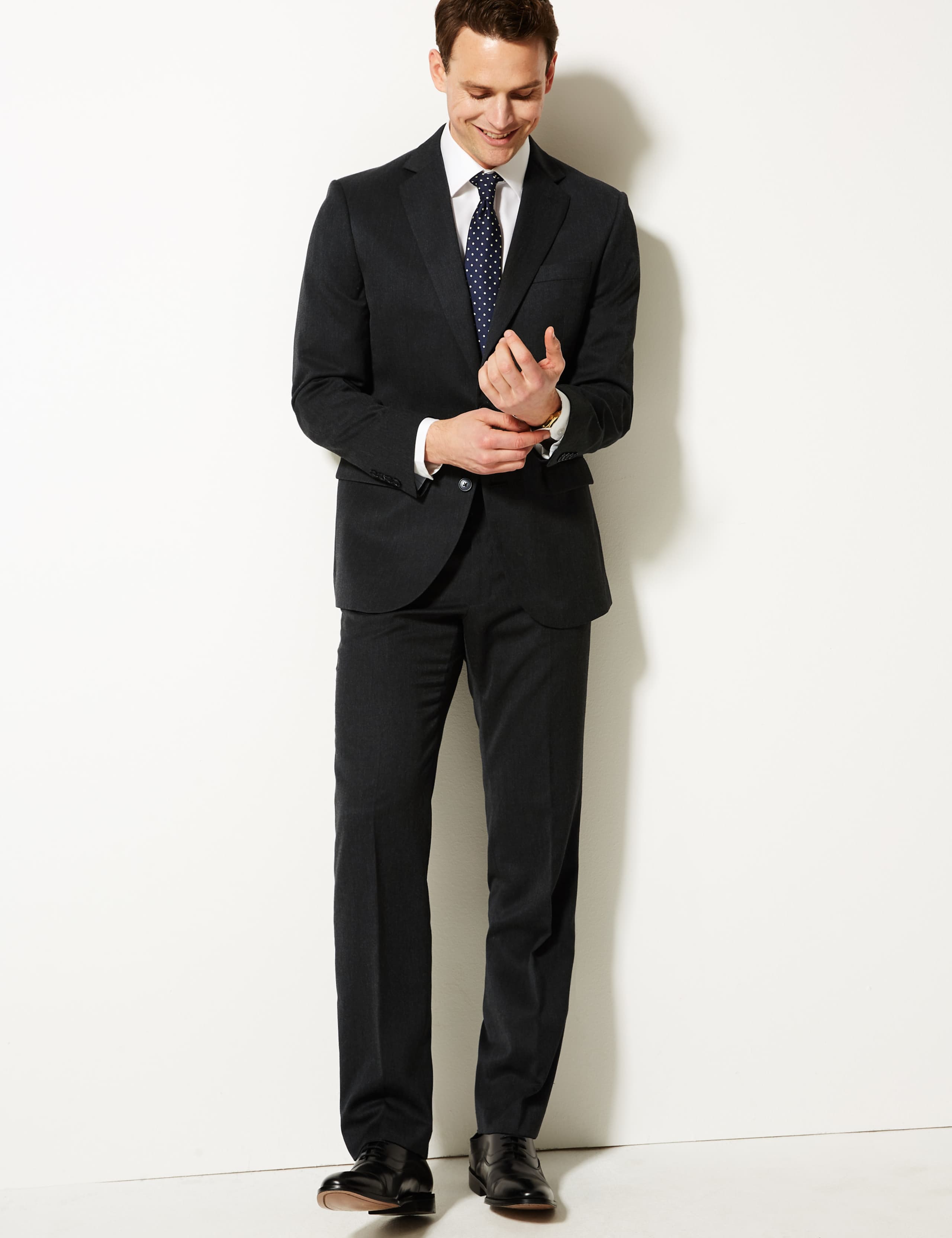 Charcoal Regular Fit Suit Jacket 8 of 8