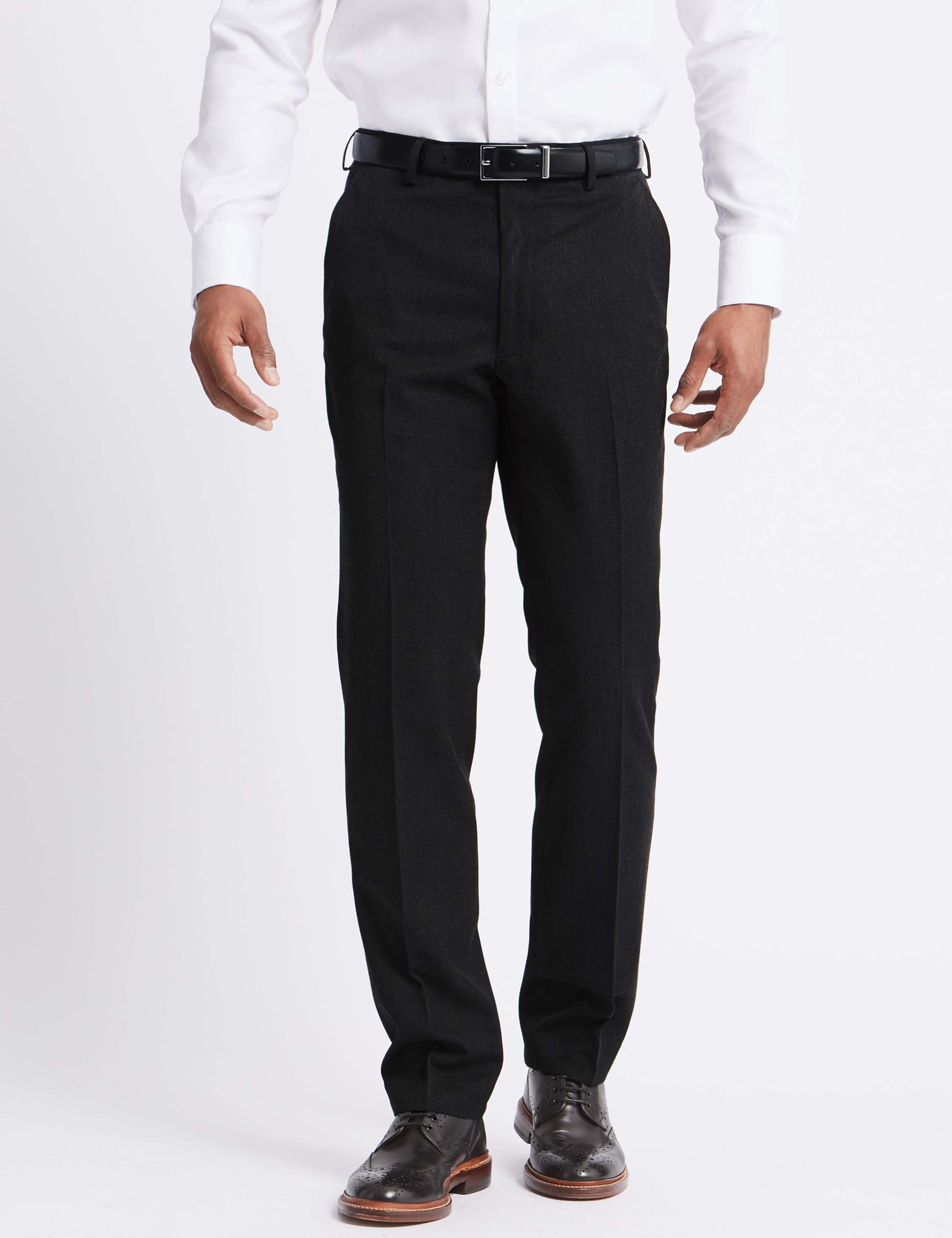 Charcoal Tailored Fit Trousers 1 of 5
