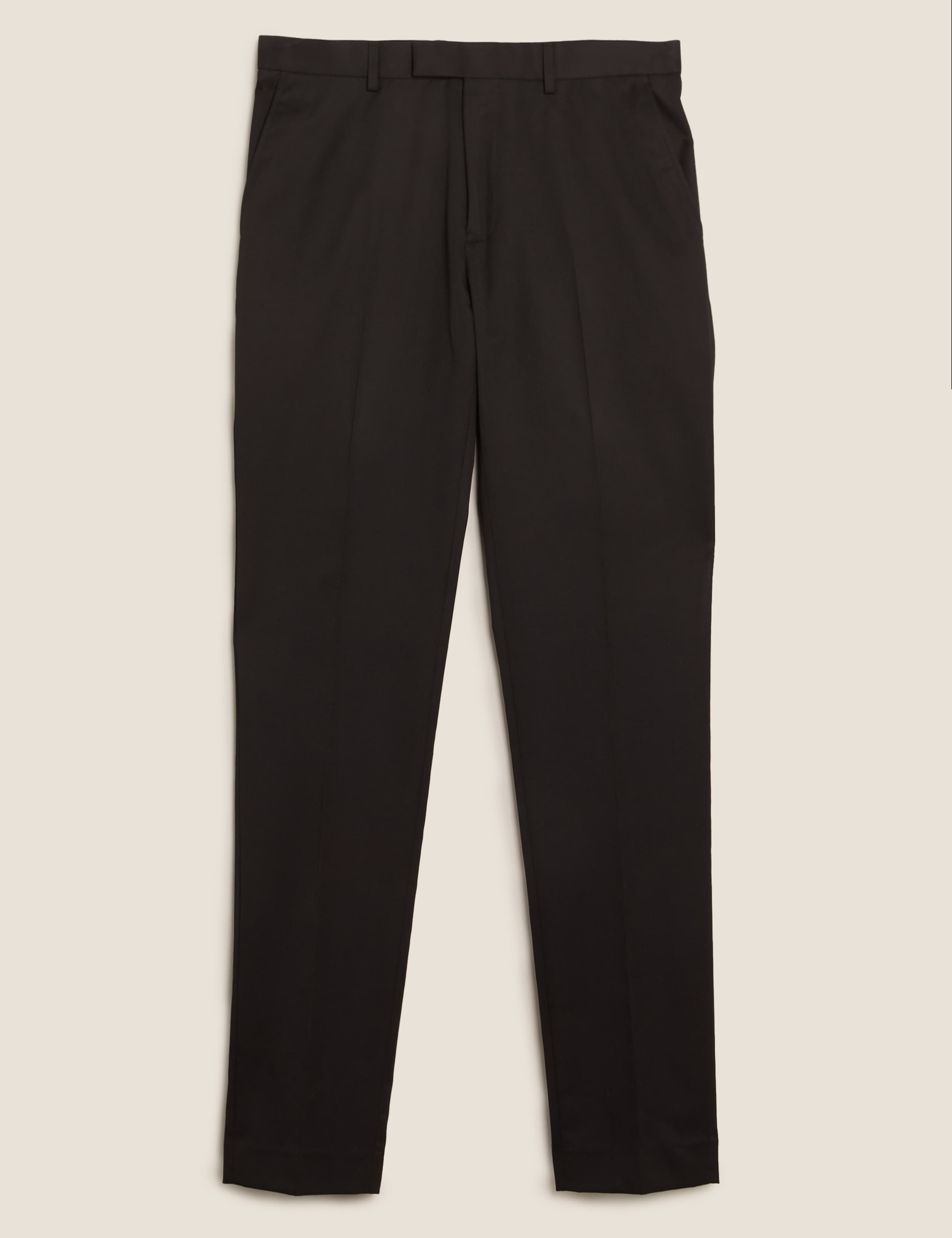 Black Skinny Fit Suit Trousers 2 of 6