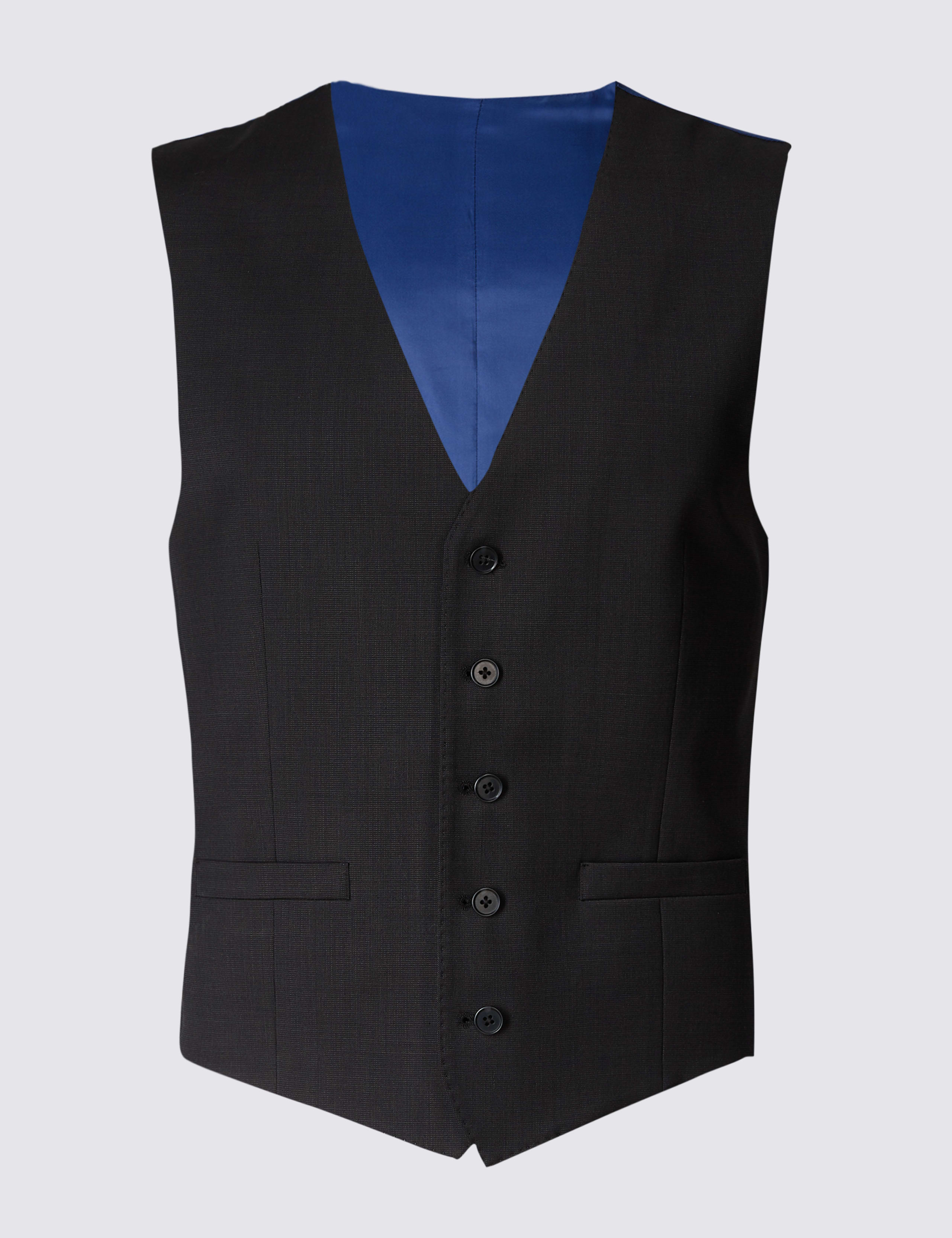 Charcoal Regular Fit Waistcoat 2 of 4