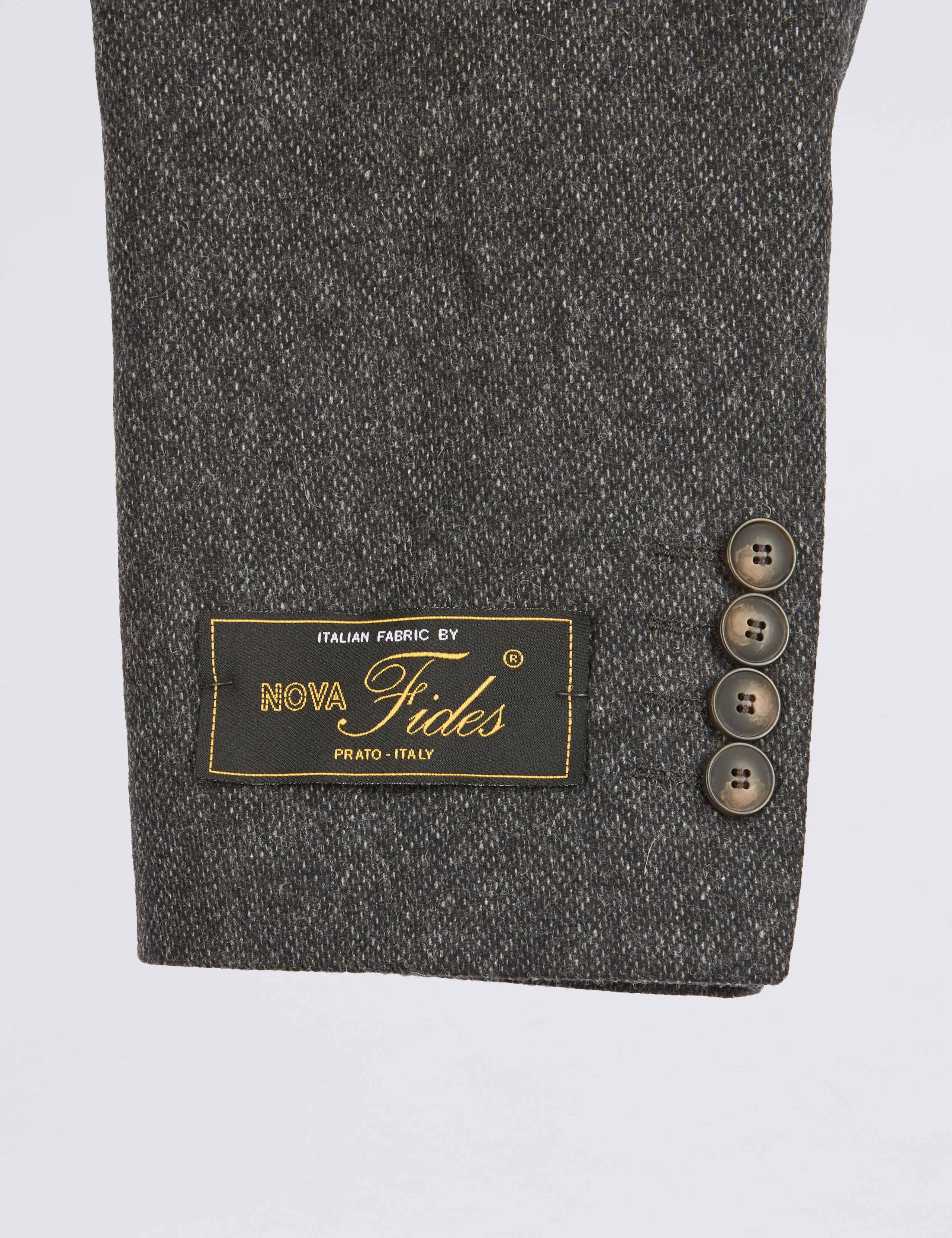 Charcoal Textured Slim Fit Jacket 8 of 9