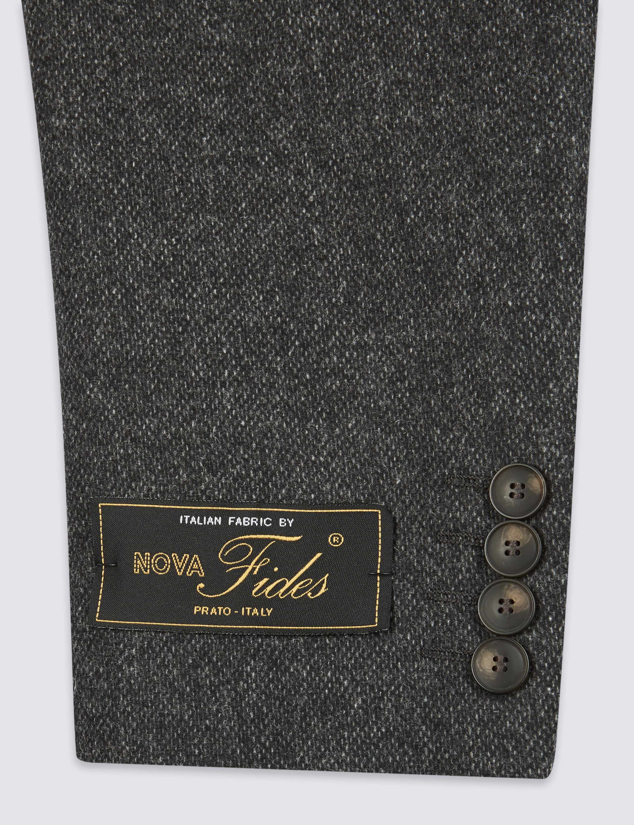 Charcoal Textured Regular Fit Jacket 8 of 9