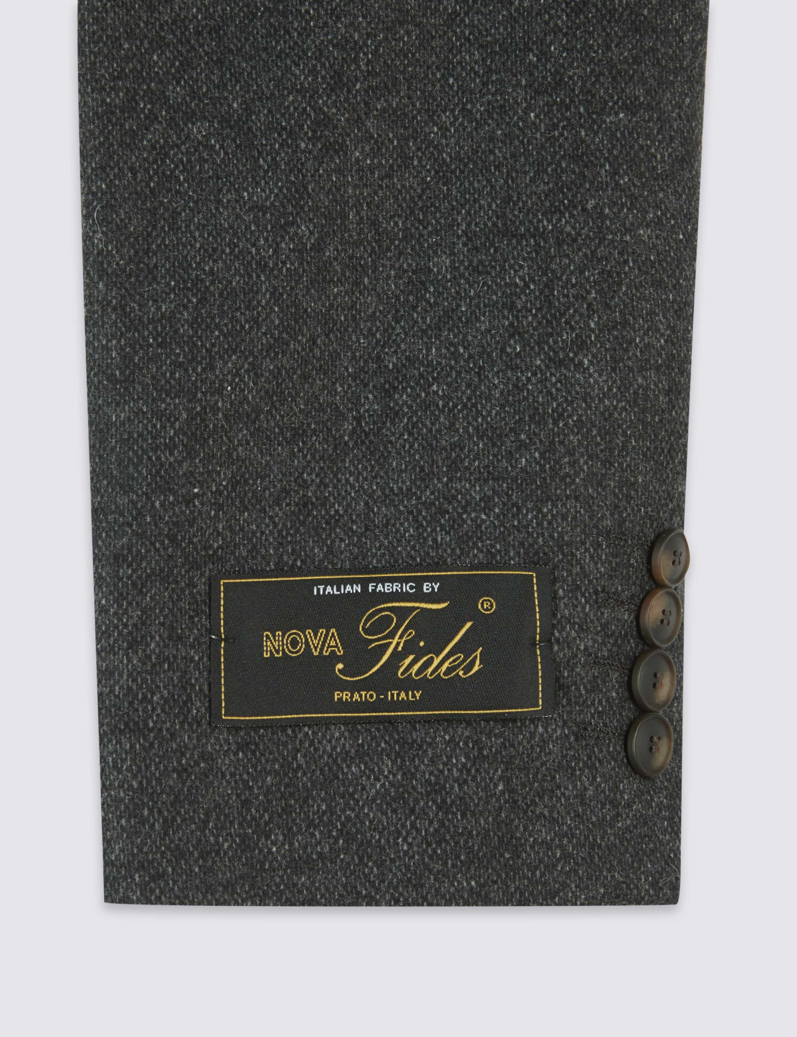 Charcoal Wool Blend Jacket with Italian Fabric 8 of 9