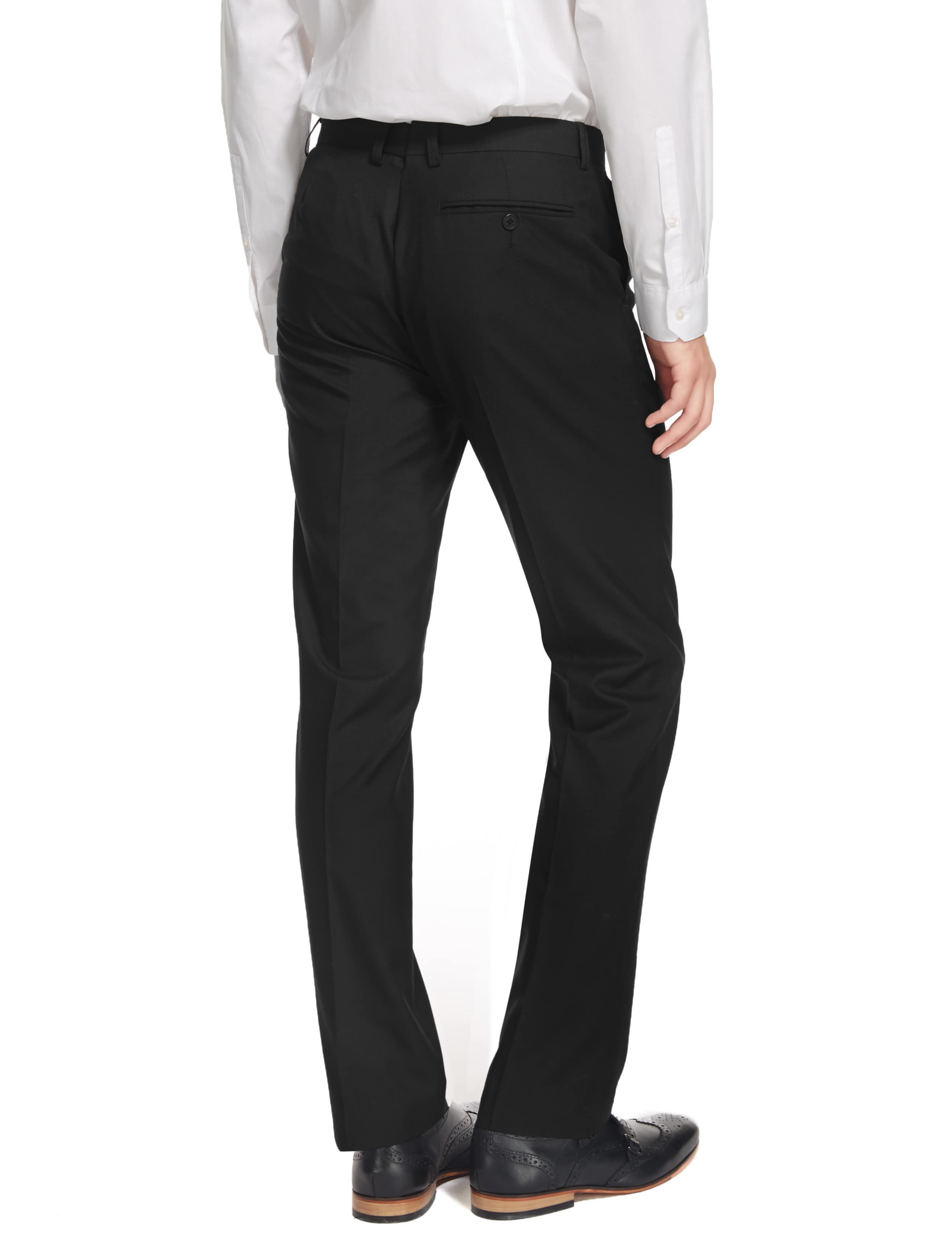 Black Superslim Flat Front Trousers 3 of 6