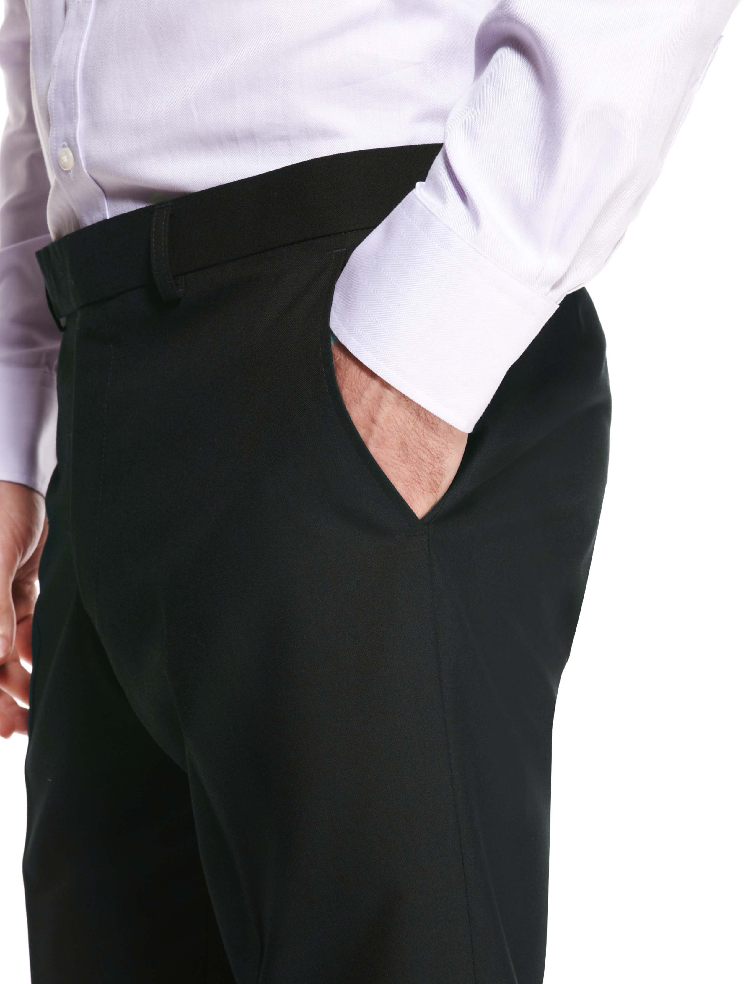 Black Superslim Flat Front Trousers 6 of 6