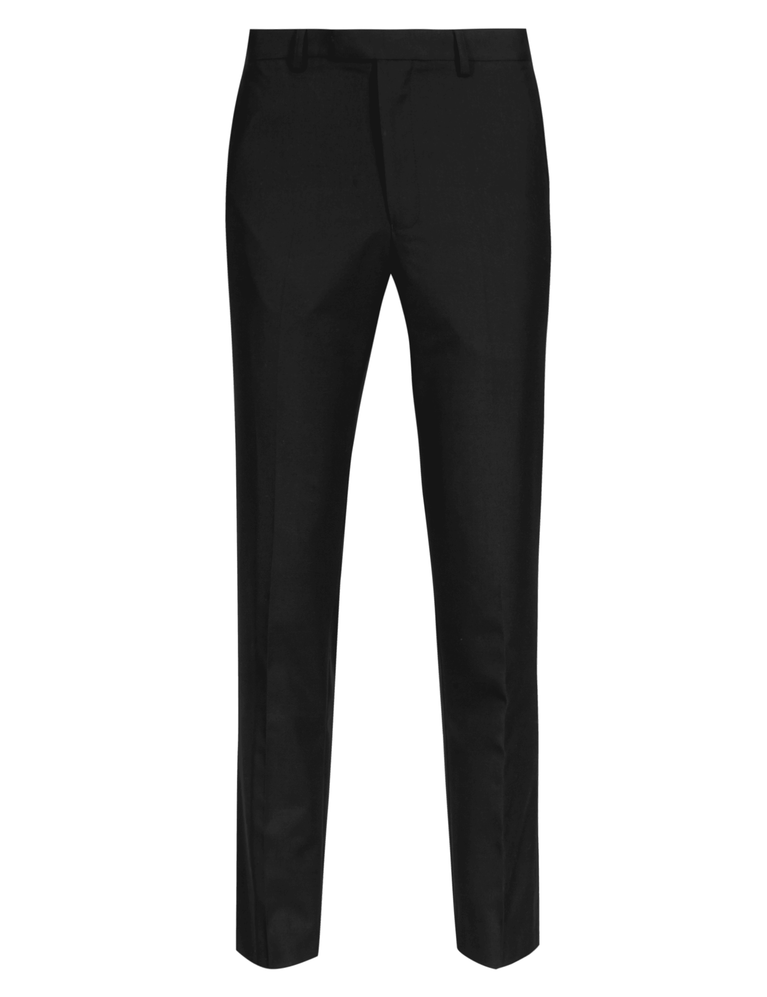 Black Superslim Flat Front Trousers 2 of 6
