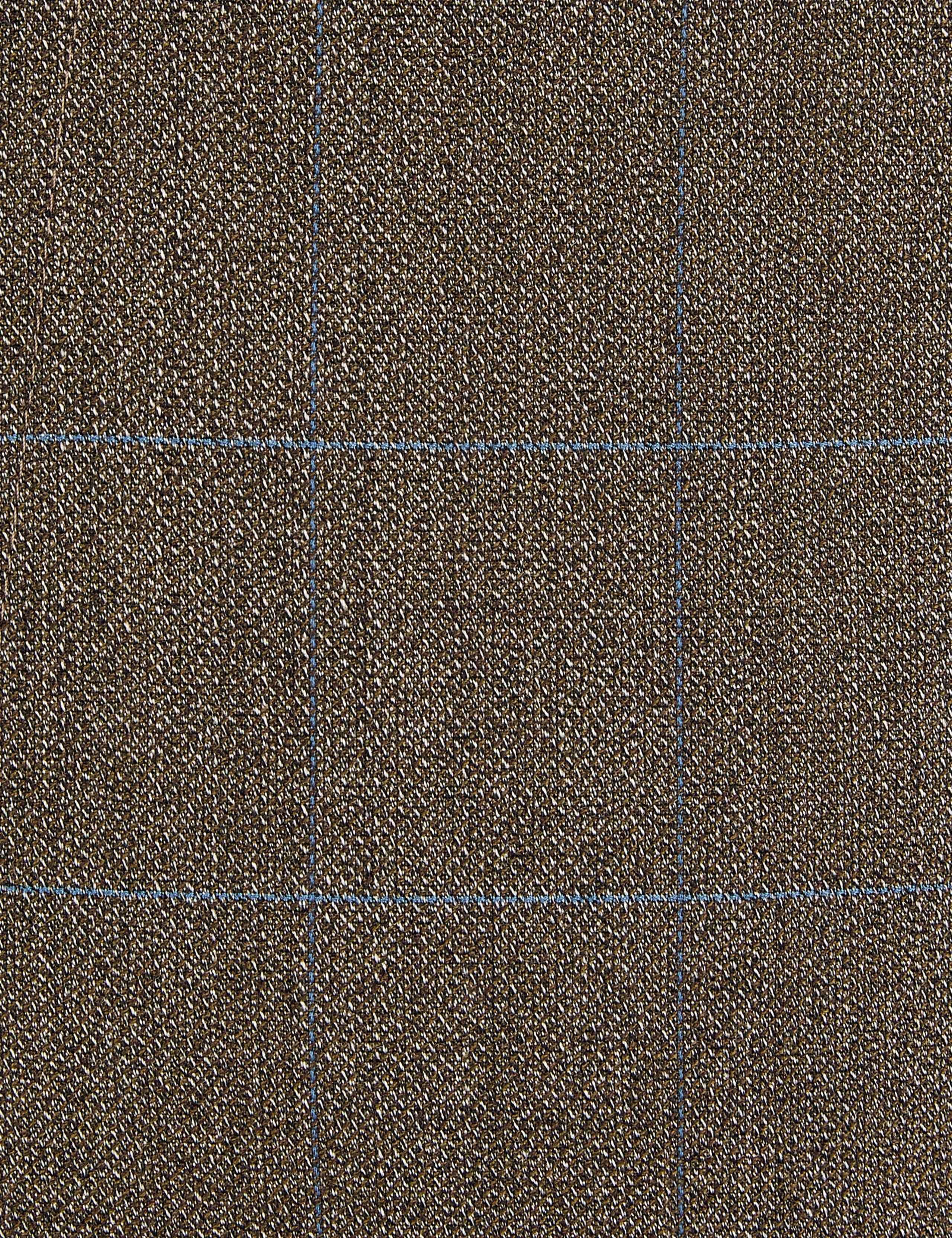 Brown Checked Slim Fit Trousers 6 of 7