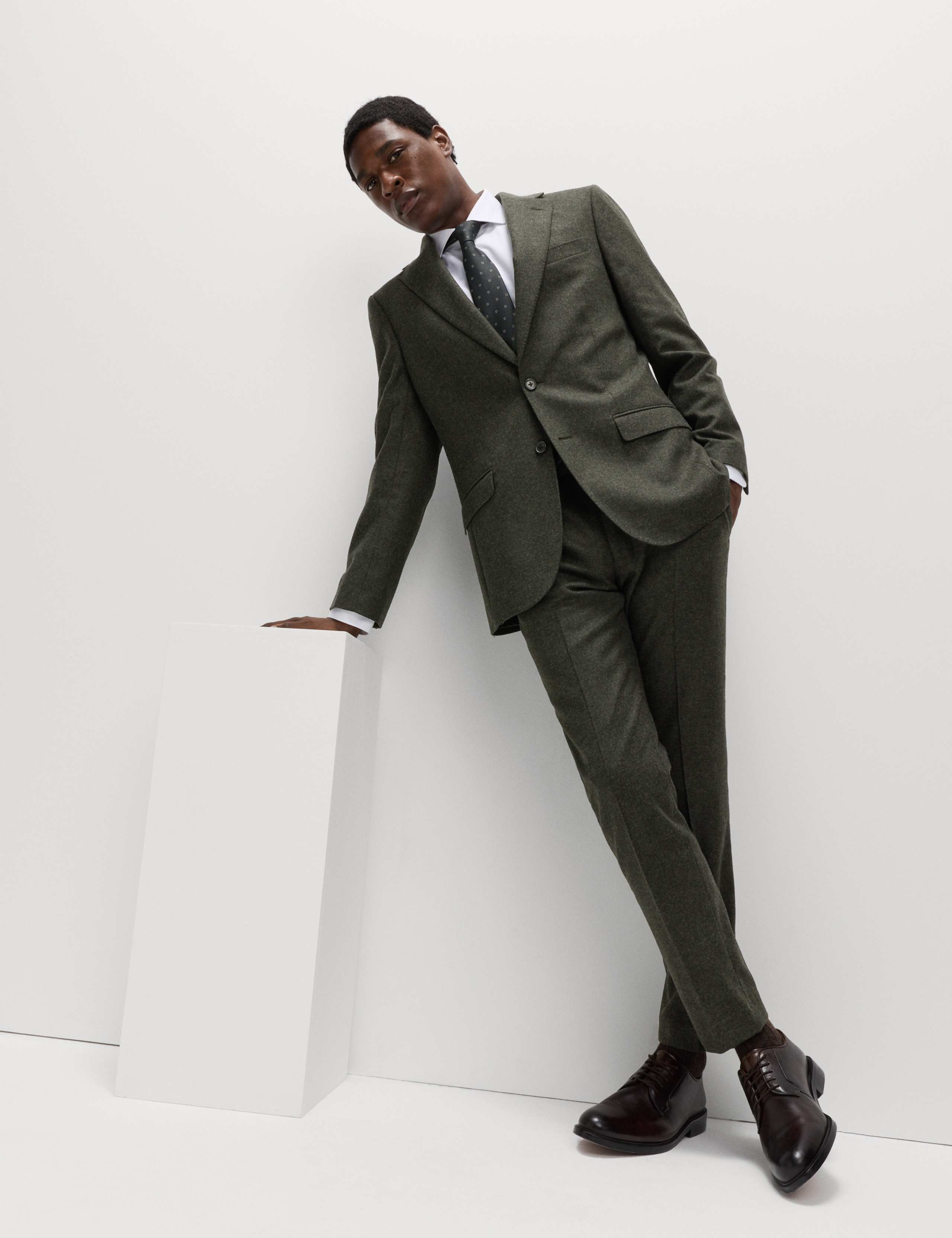 Tailored Fit Wool Rich Tweed Suit Jacket 6 of 6