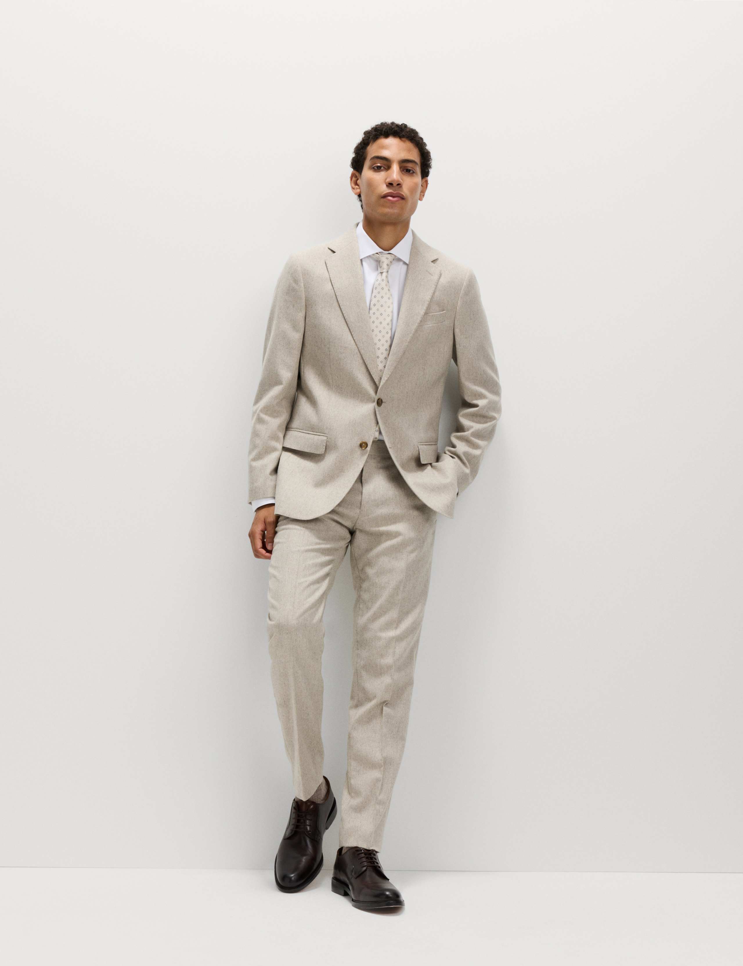 Tailored Fit Wool Rich Tweed Suit Jacket 4 of 6