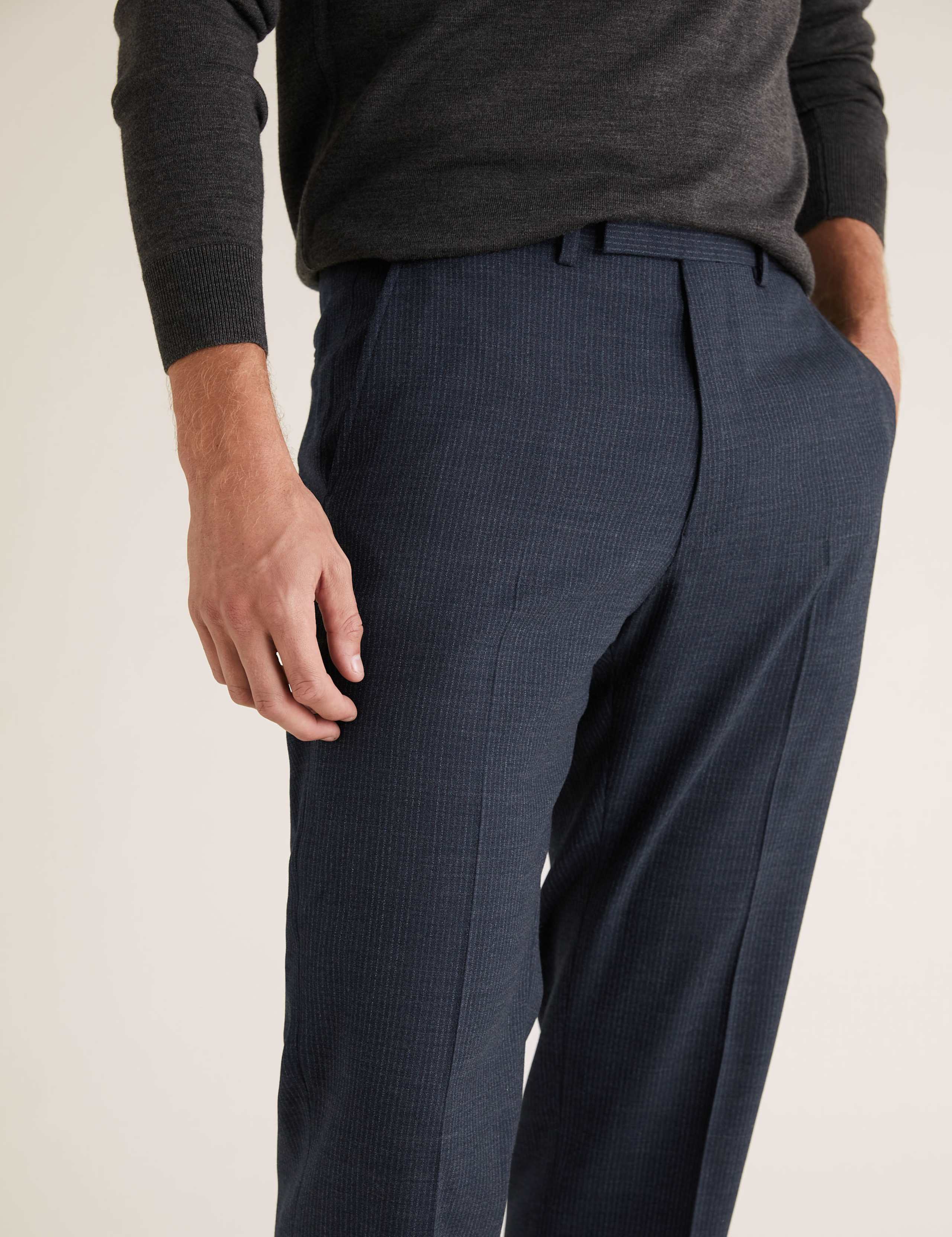 Regular Fit Pinstripe Trousers 4 of 6