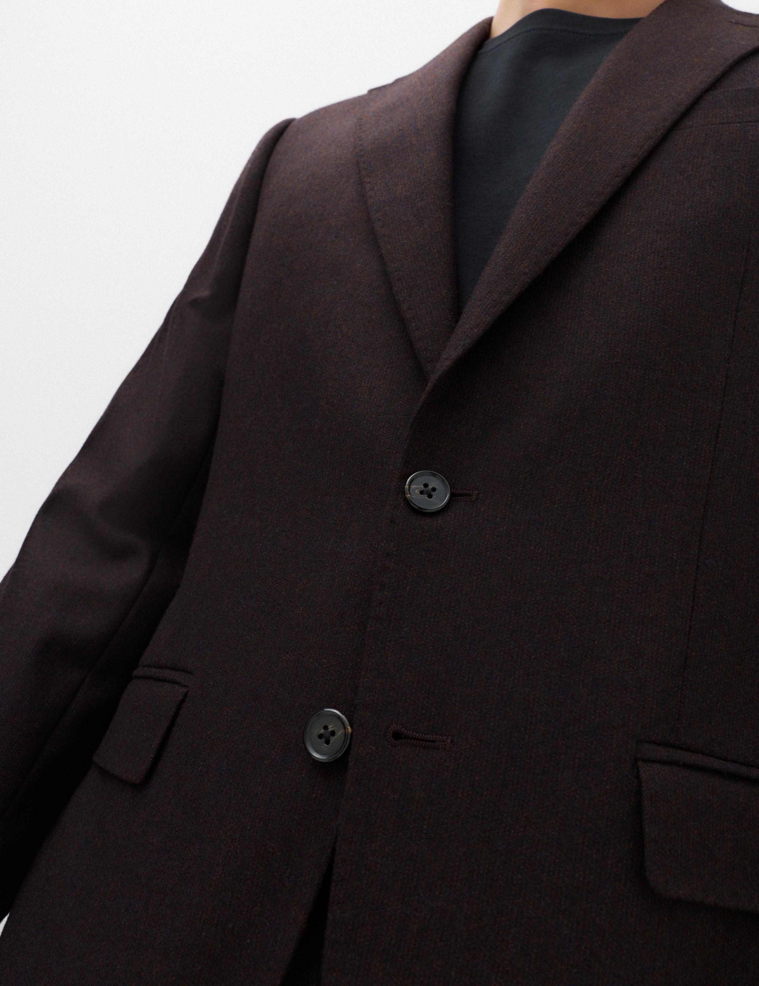 Tailored Fit Micro Check Tweed Jacket 3 of 7