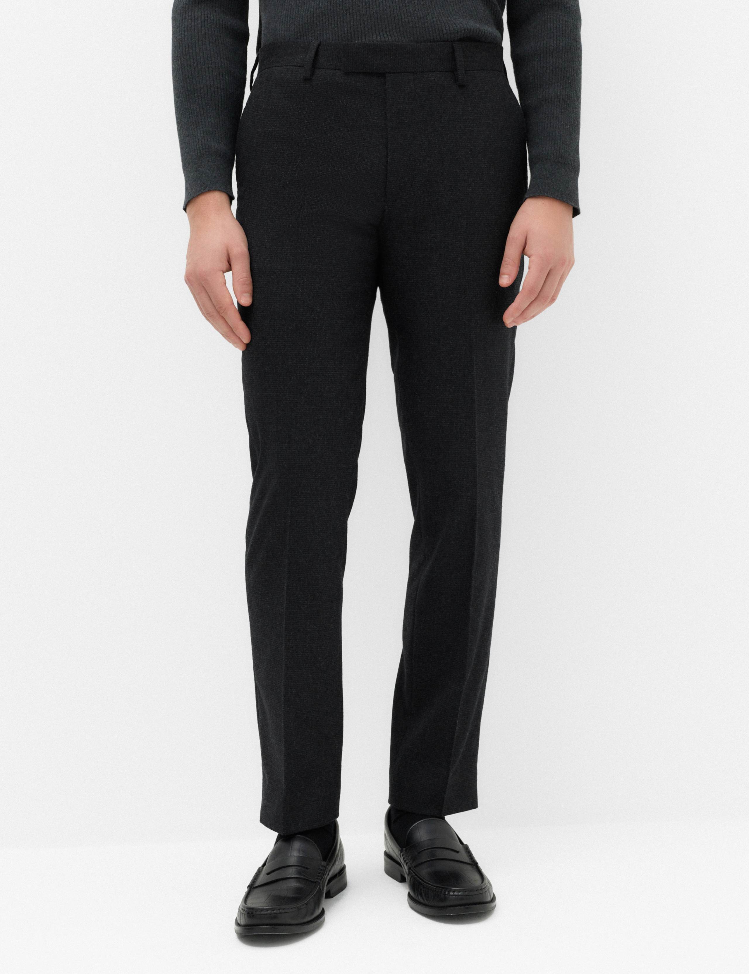 Regular Fit Wool Rich Tweed Check Suit Trousers 1 of 6