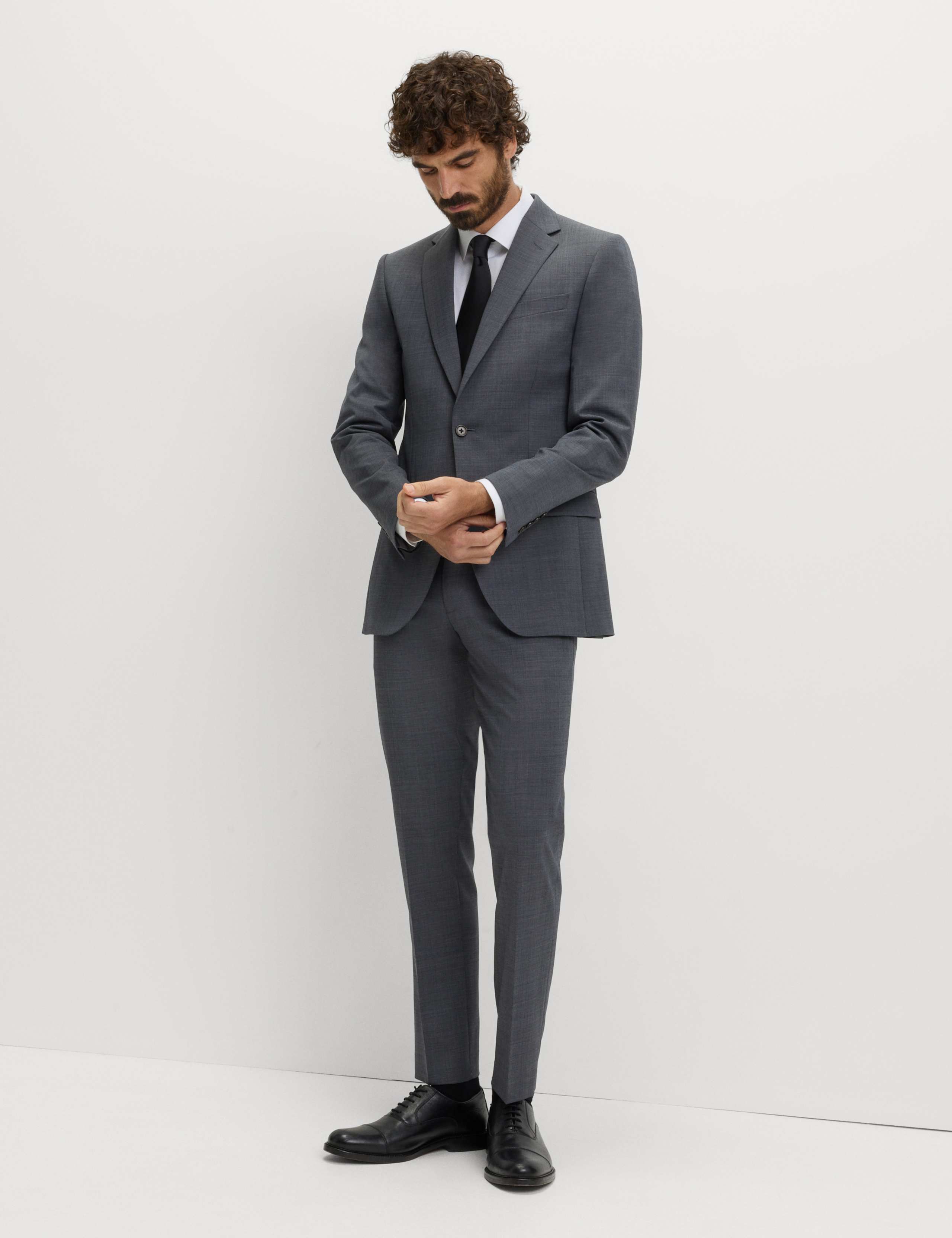 Slim Fit Wool Blend Suit Jacket 3 of 7