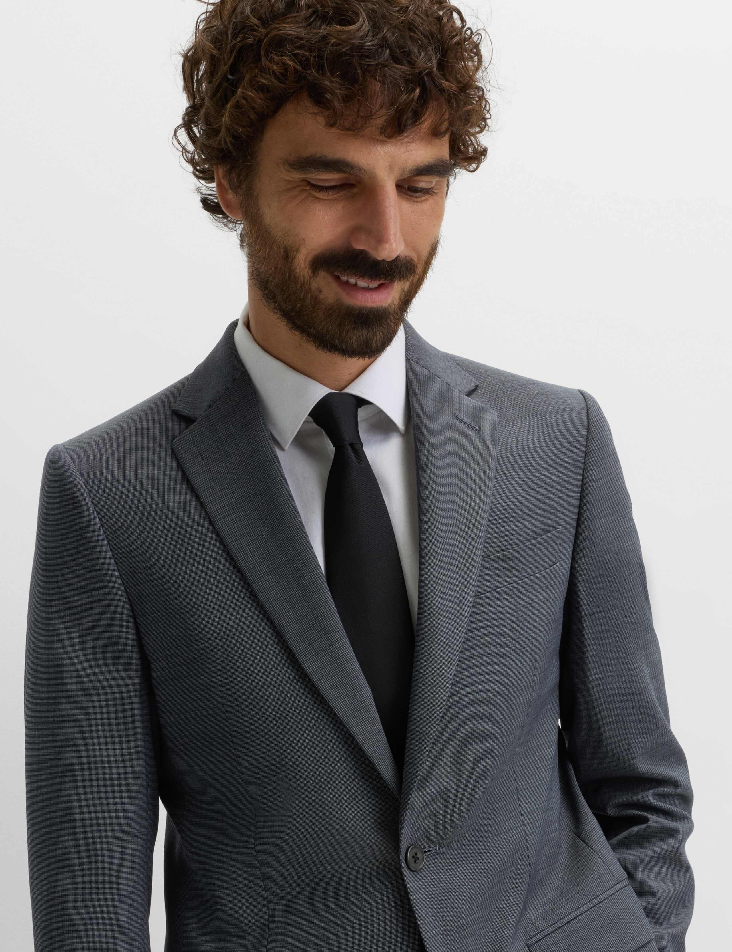 Slim Fit Wool Blend Suit Jacket 5 of 7