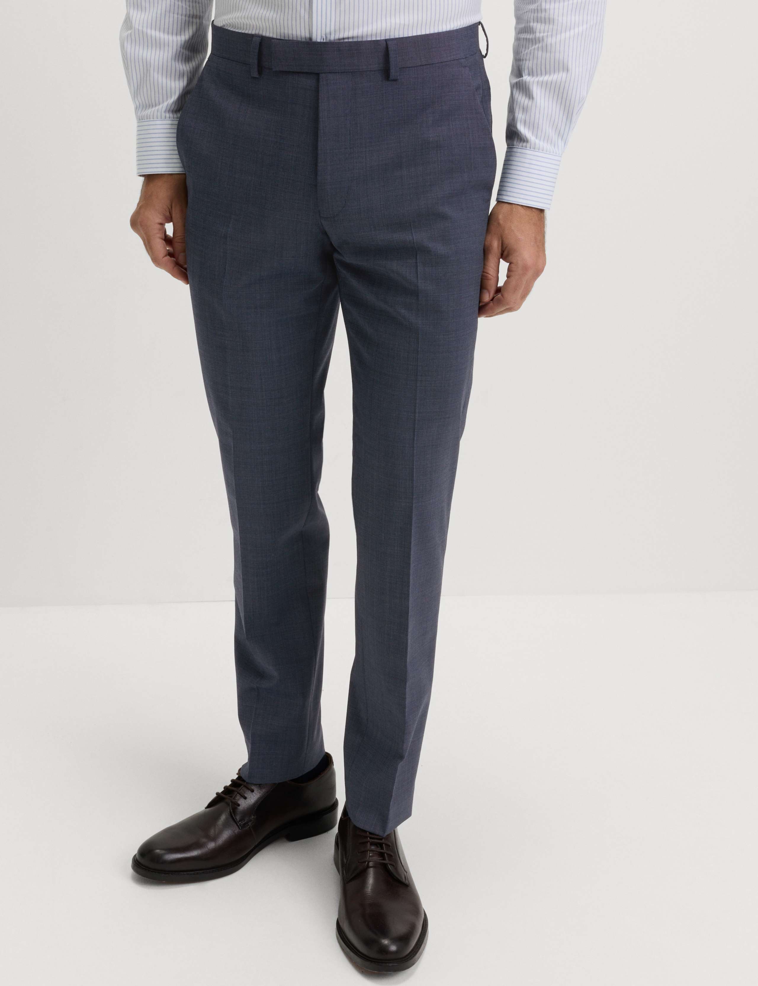 Slim Fit Wool Blend Suit Trousers 1 of 5