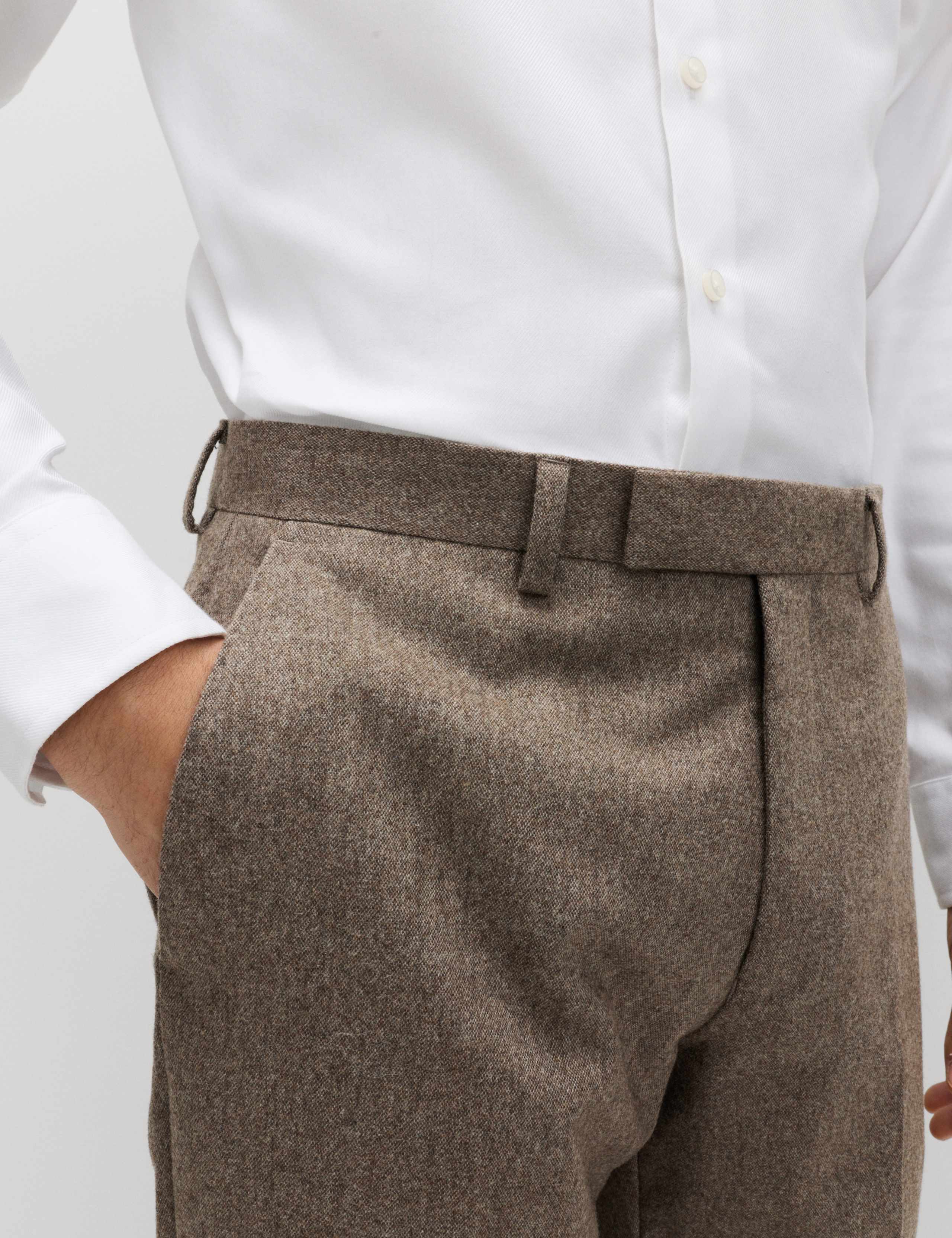 Tailored Fit Italian Wool Rich Suit Trousers 6 of 6