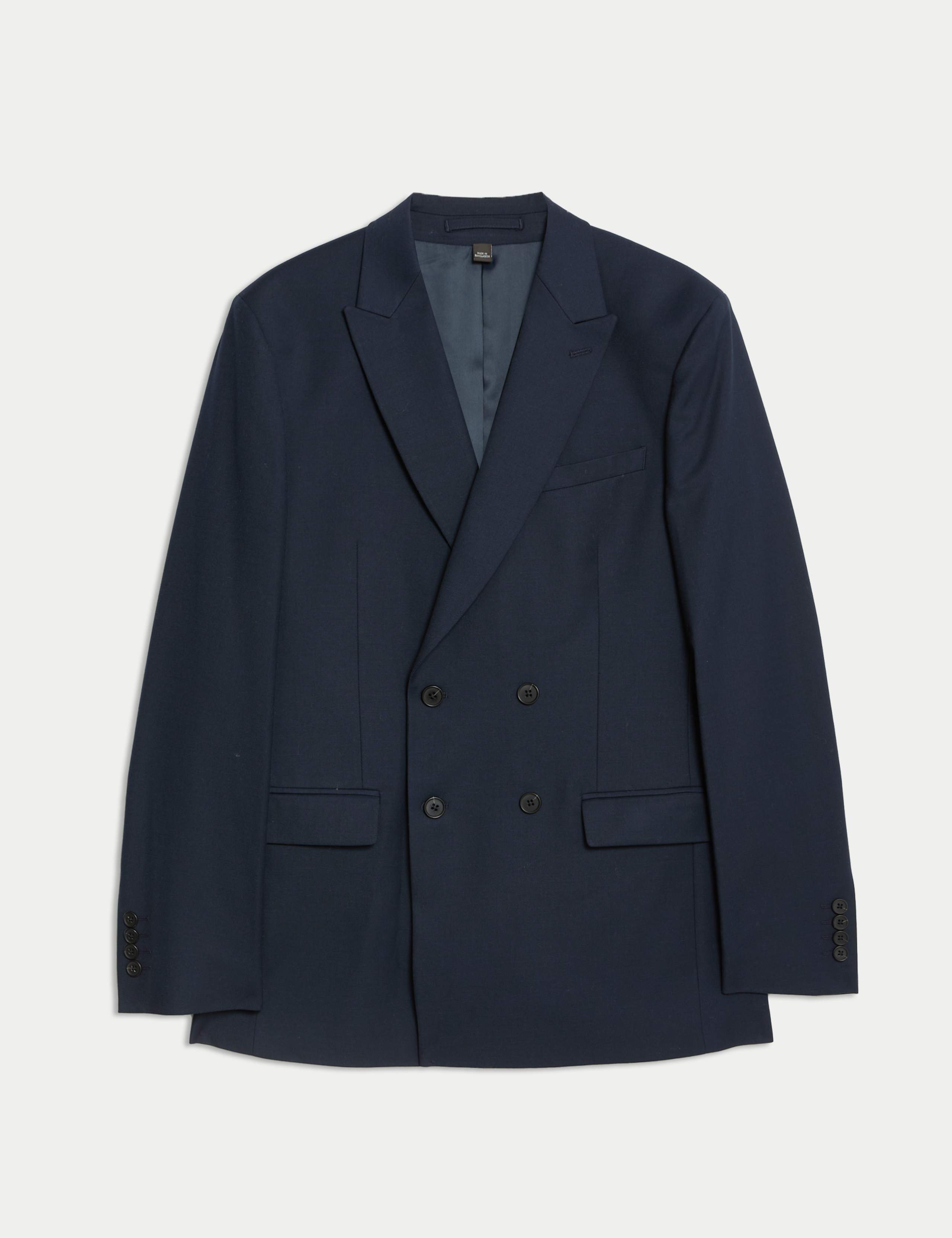 Slim Fit Double Breasted Jacket with Stretch 2 of 8