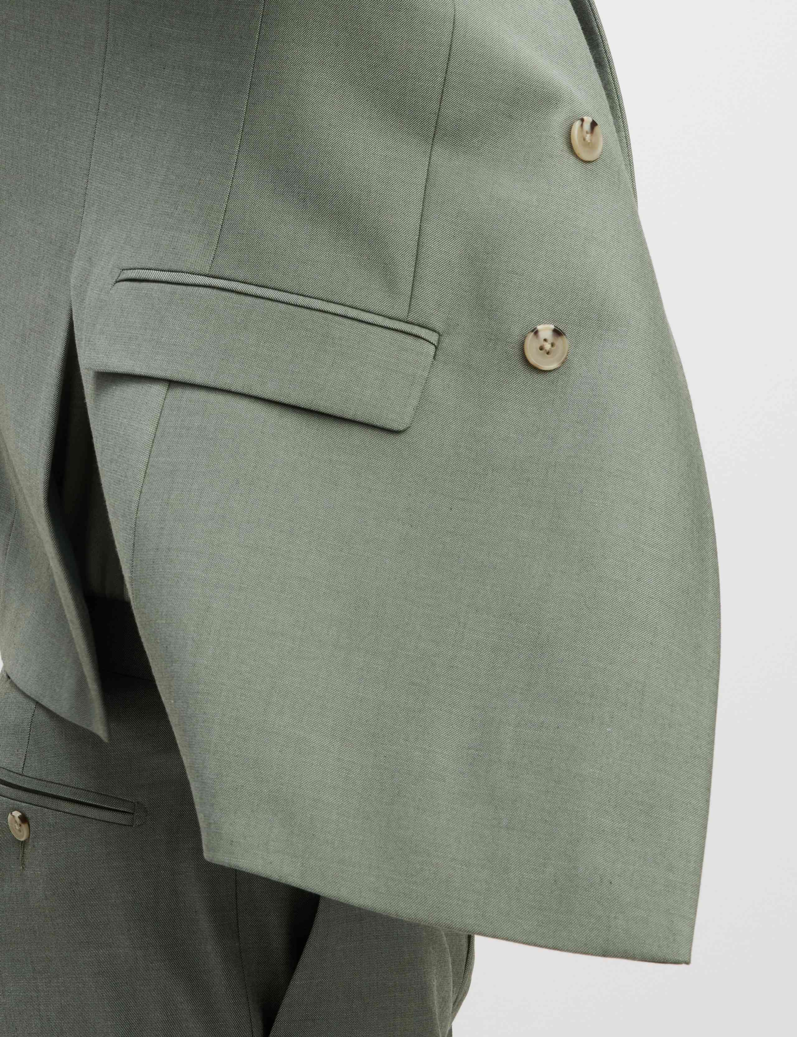 Slim Fit Double Breasted Jacket with Stretch 5 of 8