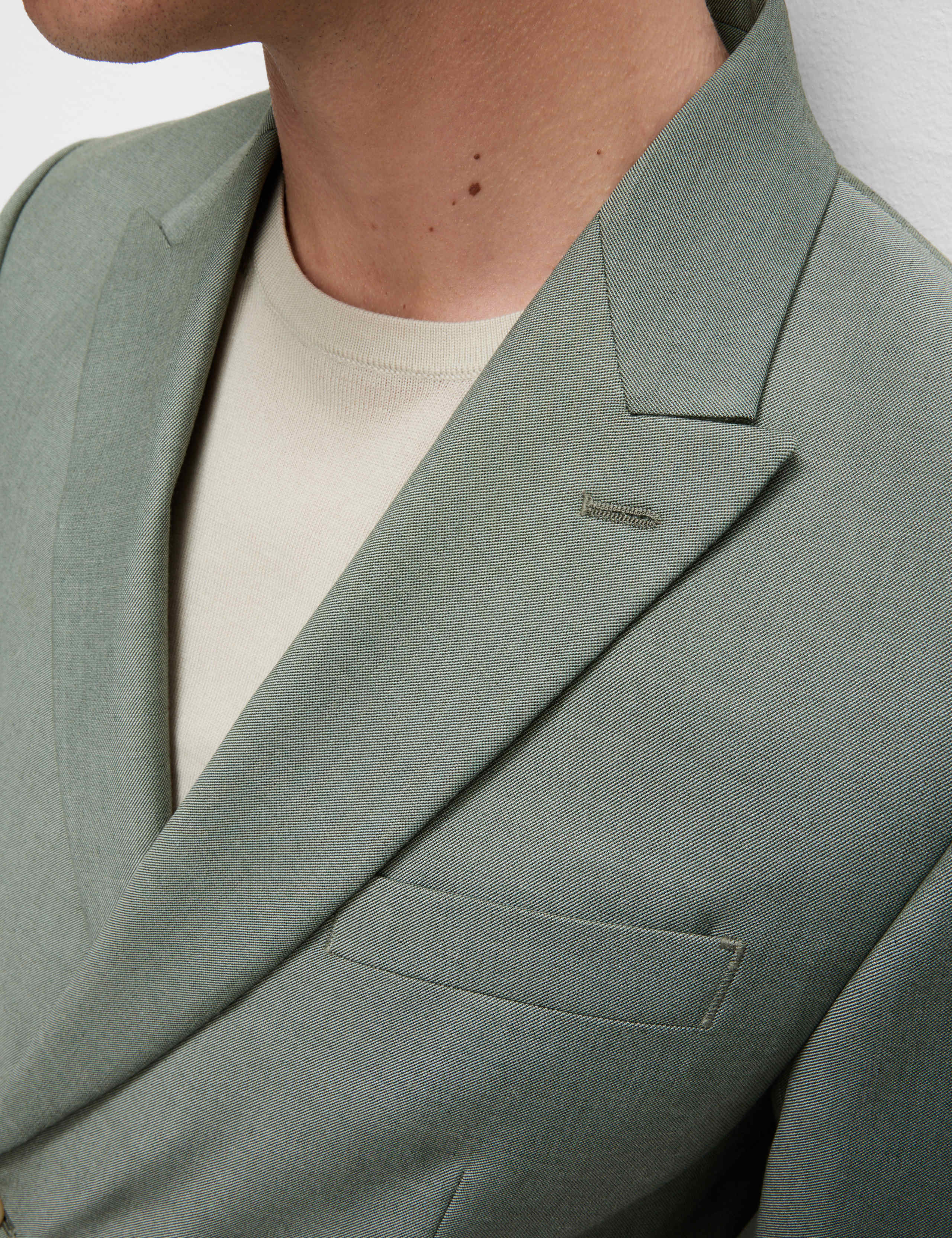 Slim Fit Double Breasted Jacket with Stretch 7 of 8