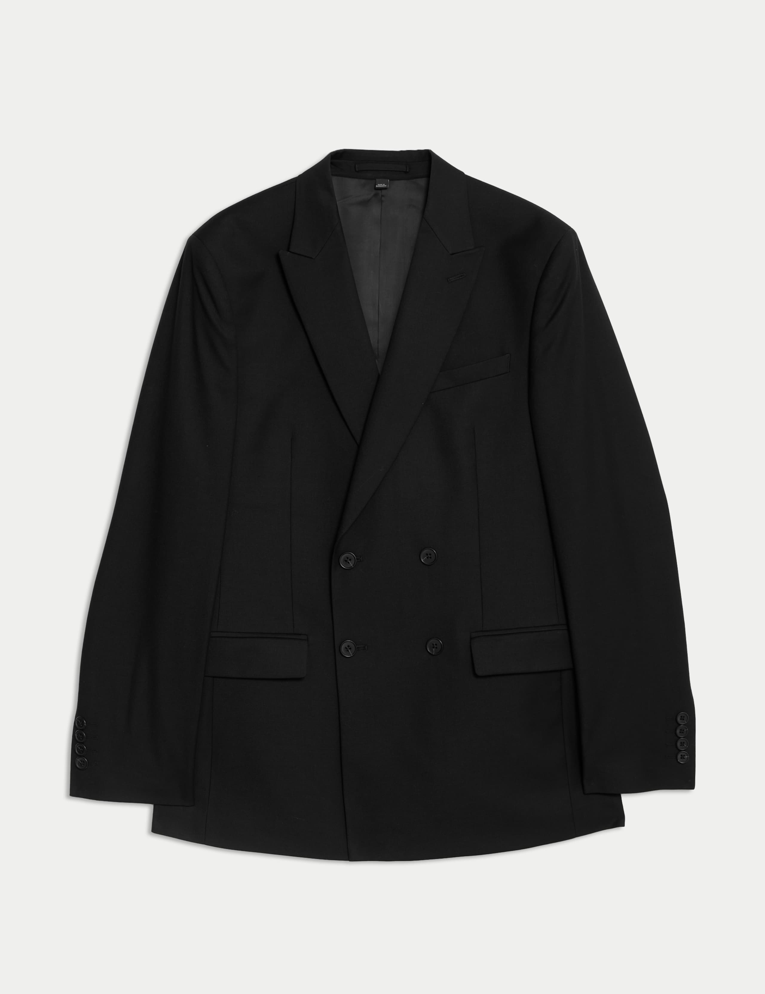 Slim Fit Double Breasted Jacket with Stretch 2 of 8