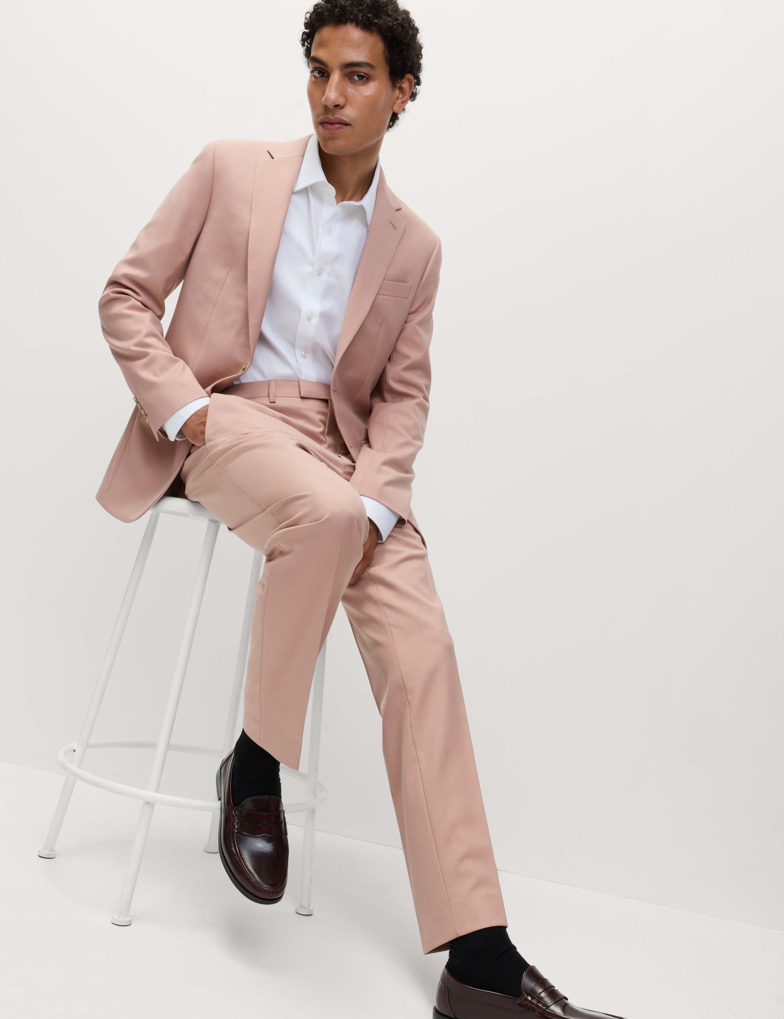 Slim Fit Stretch Suit Trousers 1 of 7