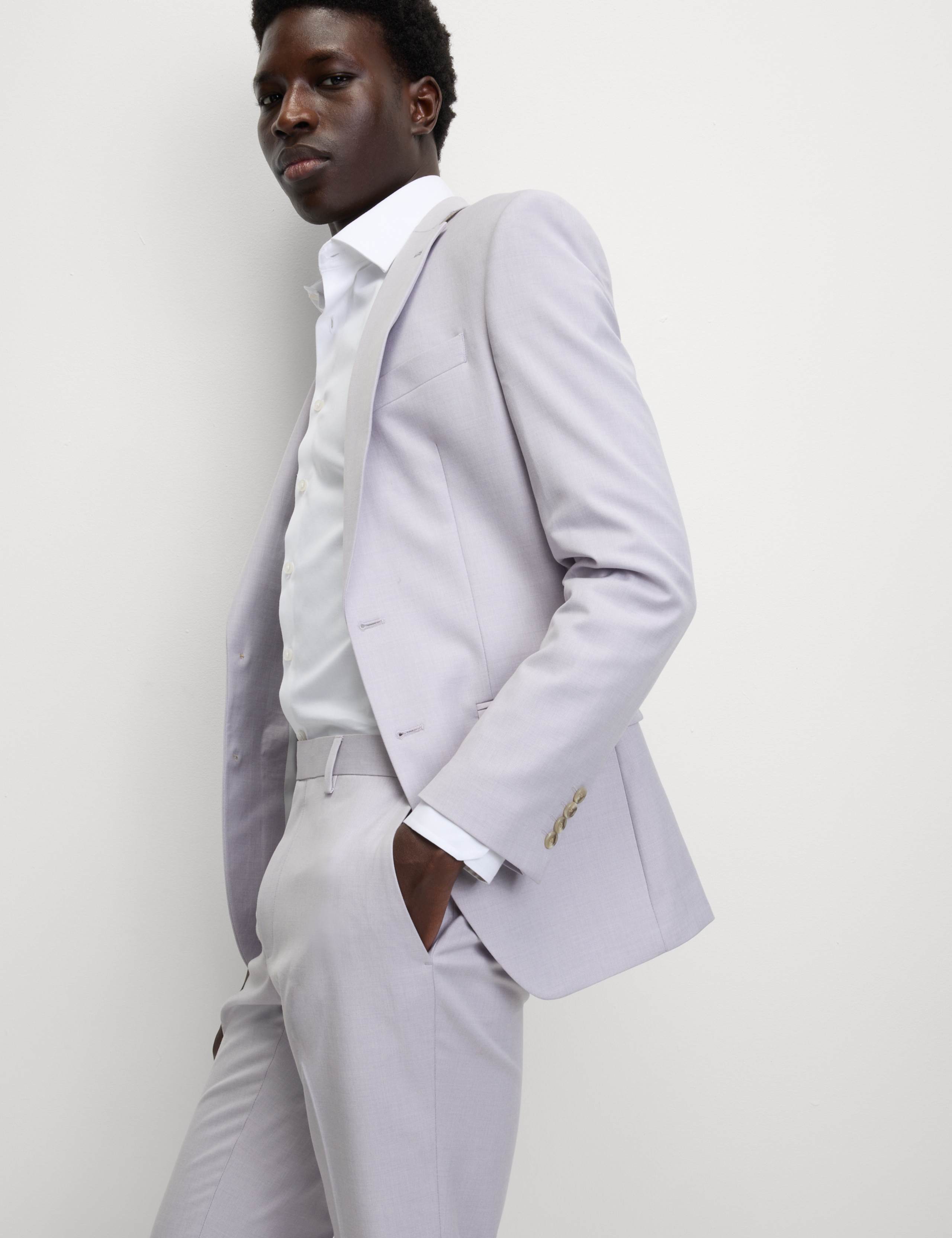 Slim Fit Stretch Suit Trousers 1 of 7