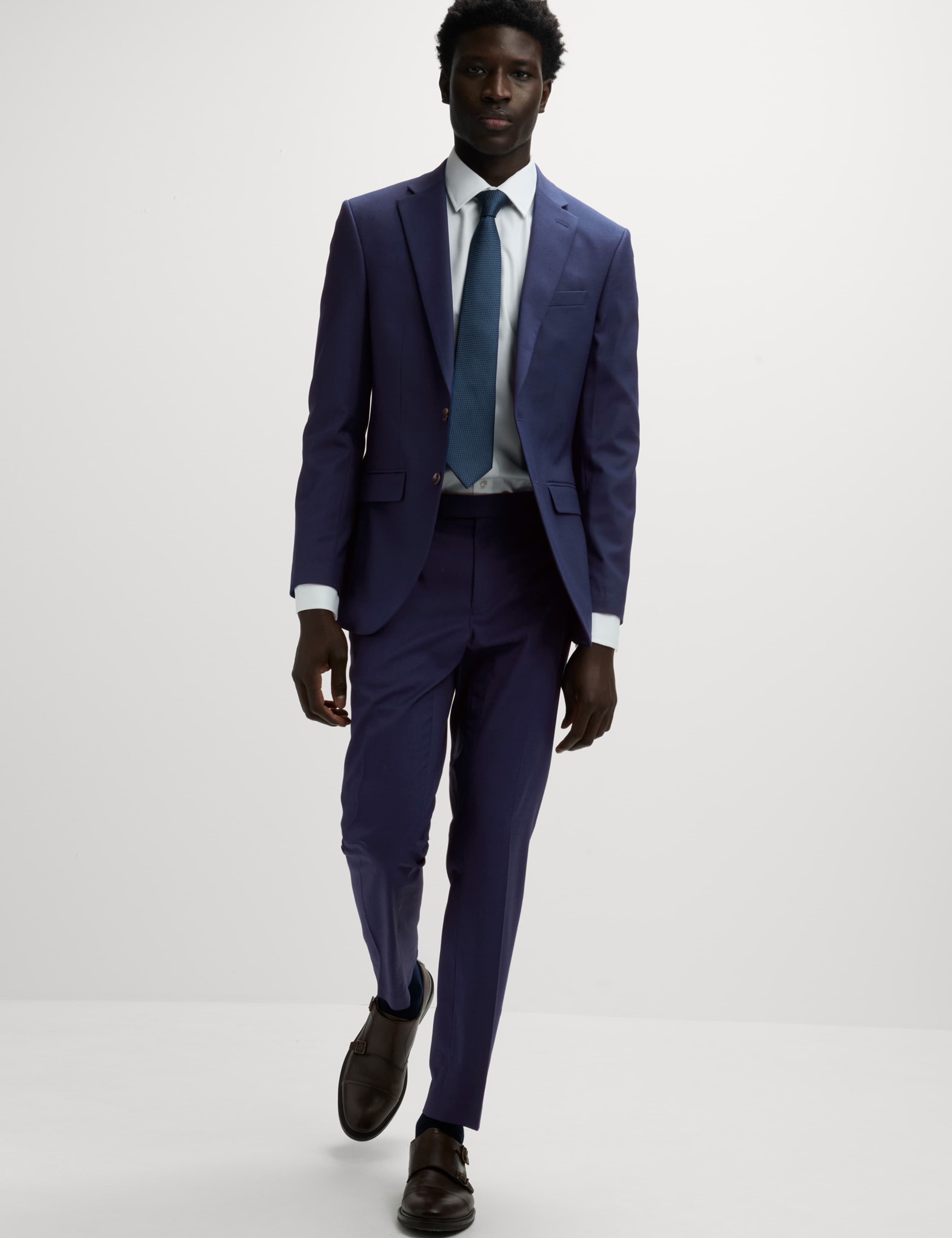 Slim Fit Stretch Suit Trousers 1 of 7