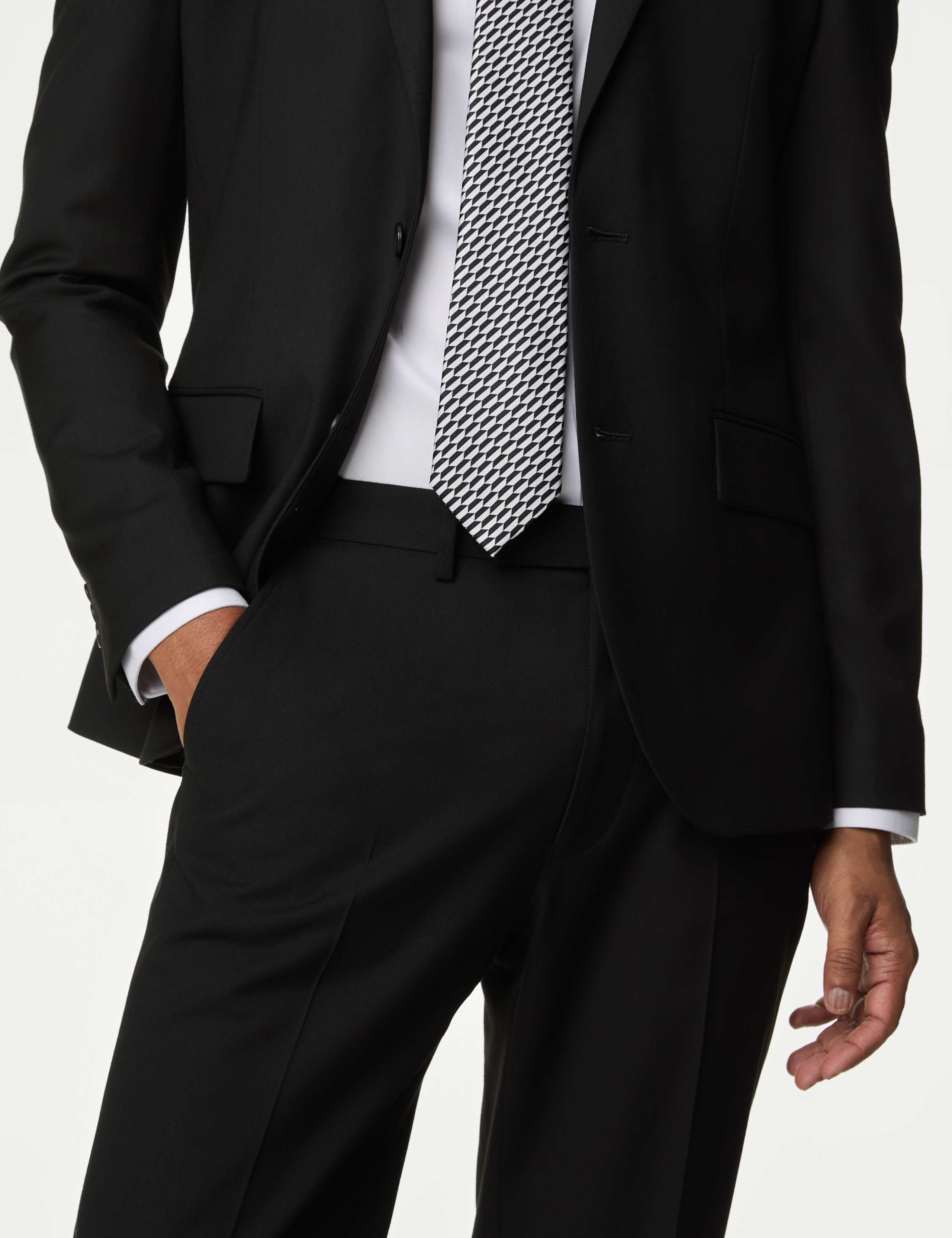 Skinny Fit Stretch Suit Trousers 7 of 7