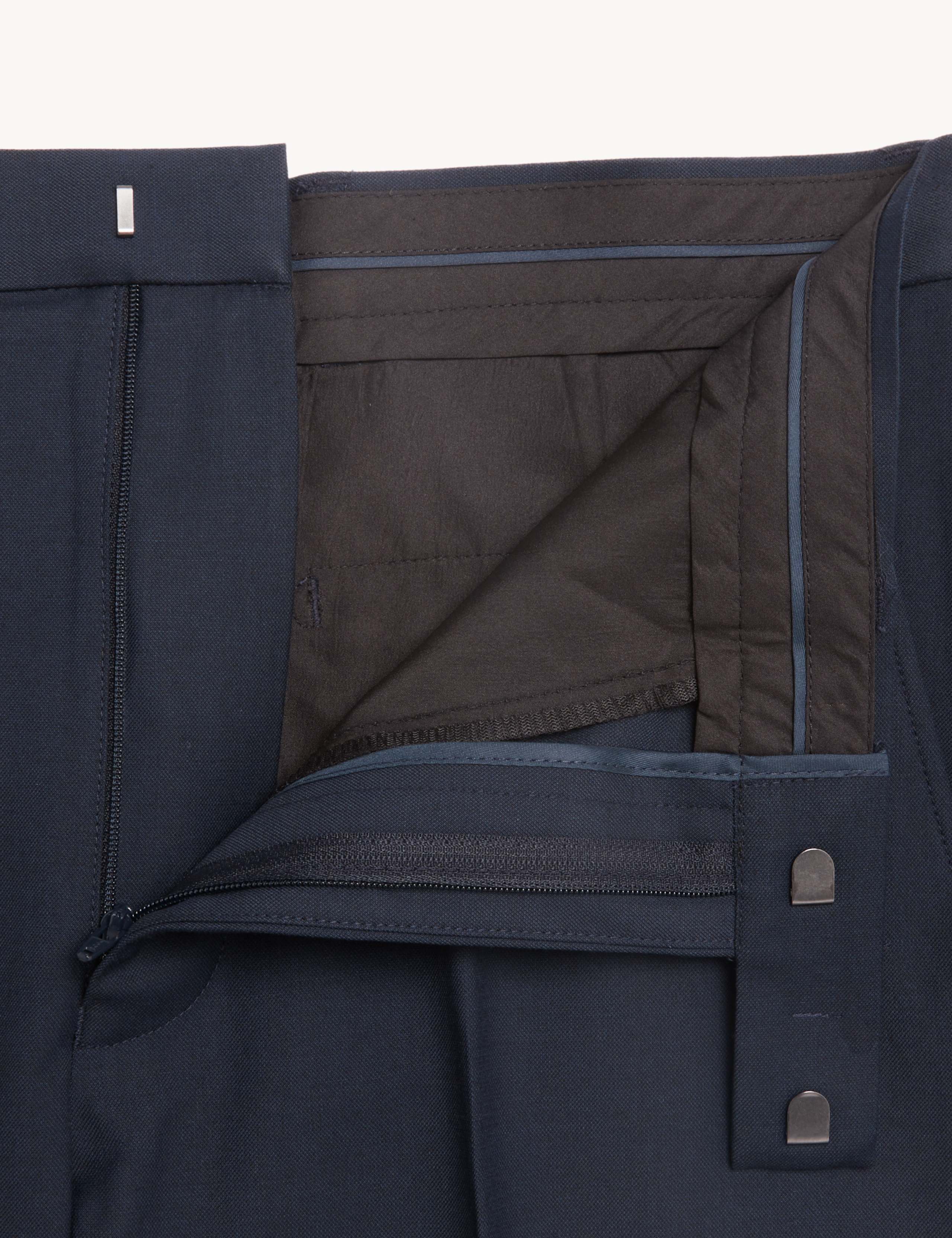 Regular Fit Stretch Suit Trousers 3 of 8