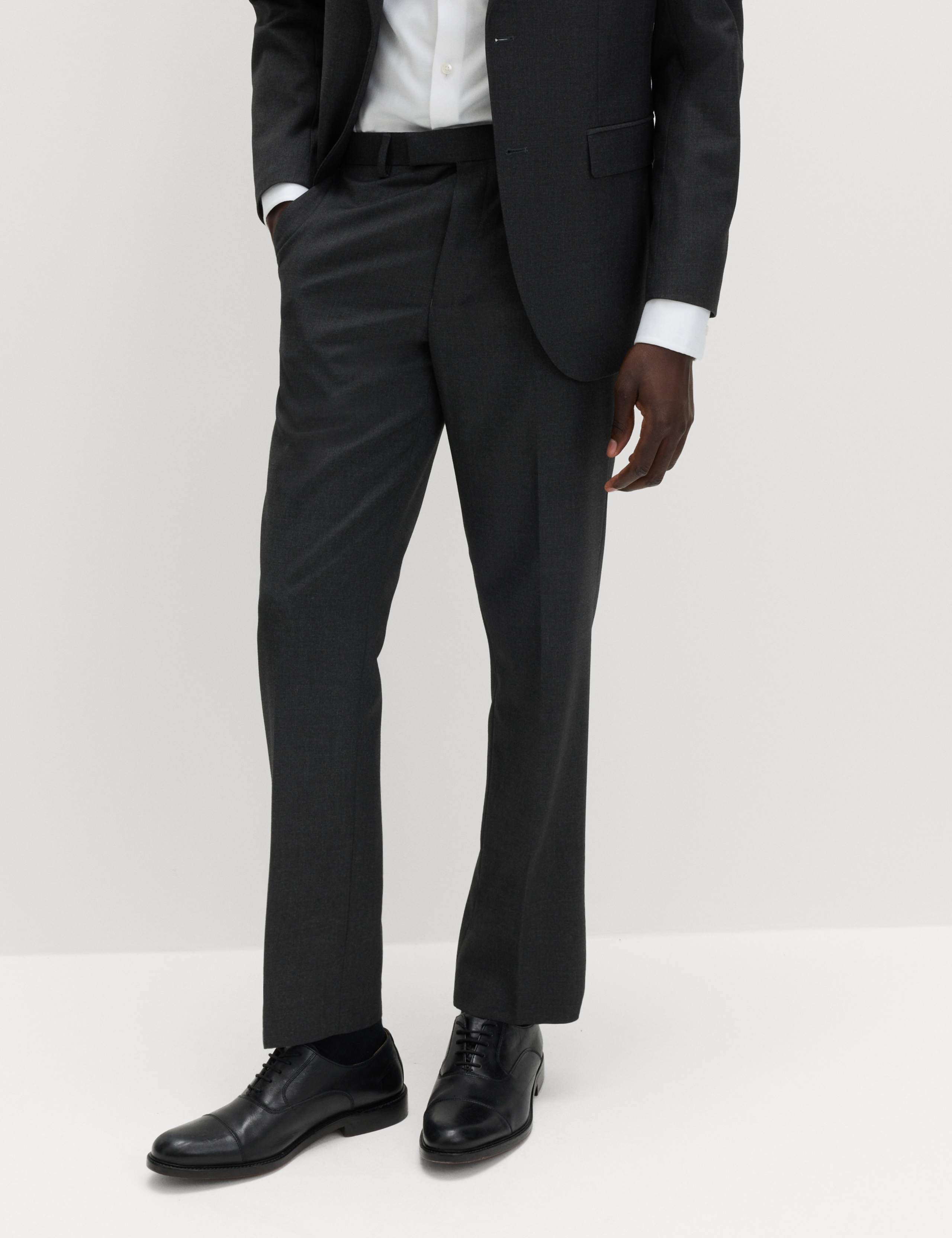 Regular Fit Stretch Suit Trousers 1 of 6