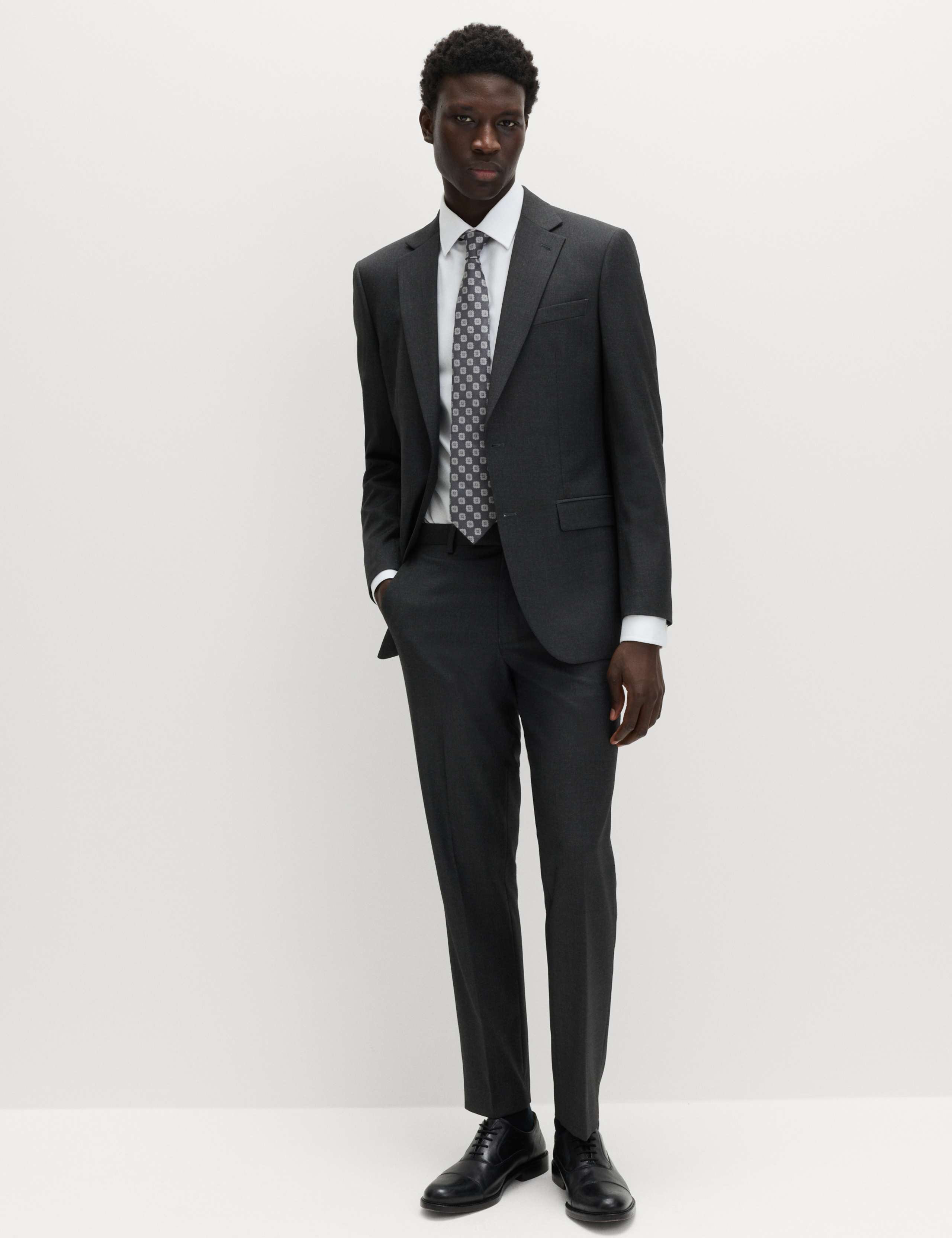 Regular Fit Stretch Suit Trousers 4 of 6