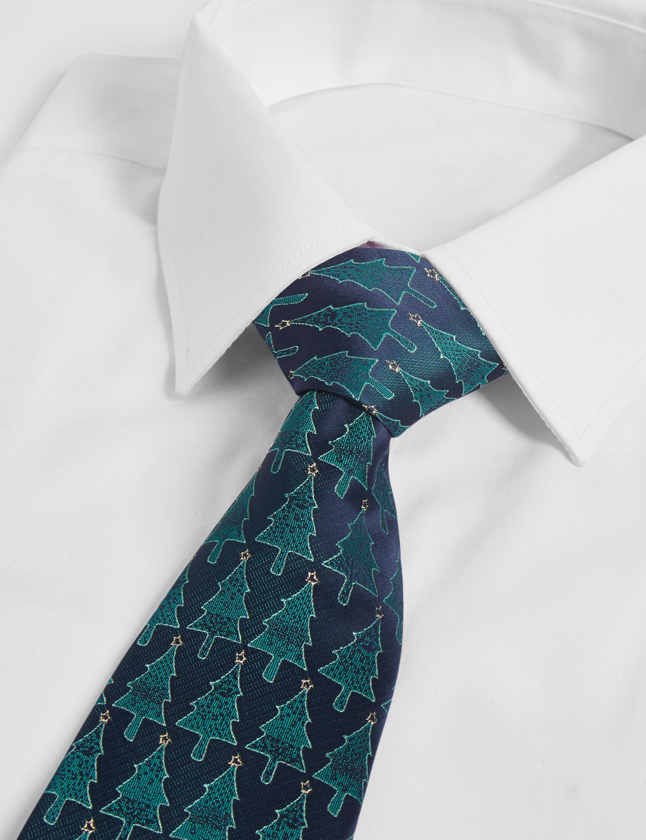 Novelty Christmas Tree Motif Tie 2 of 3