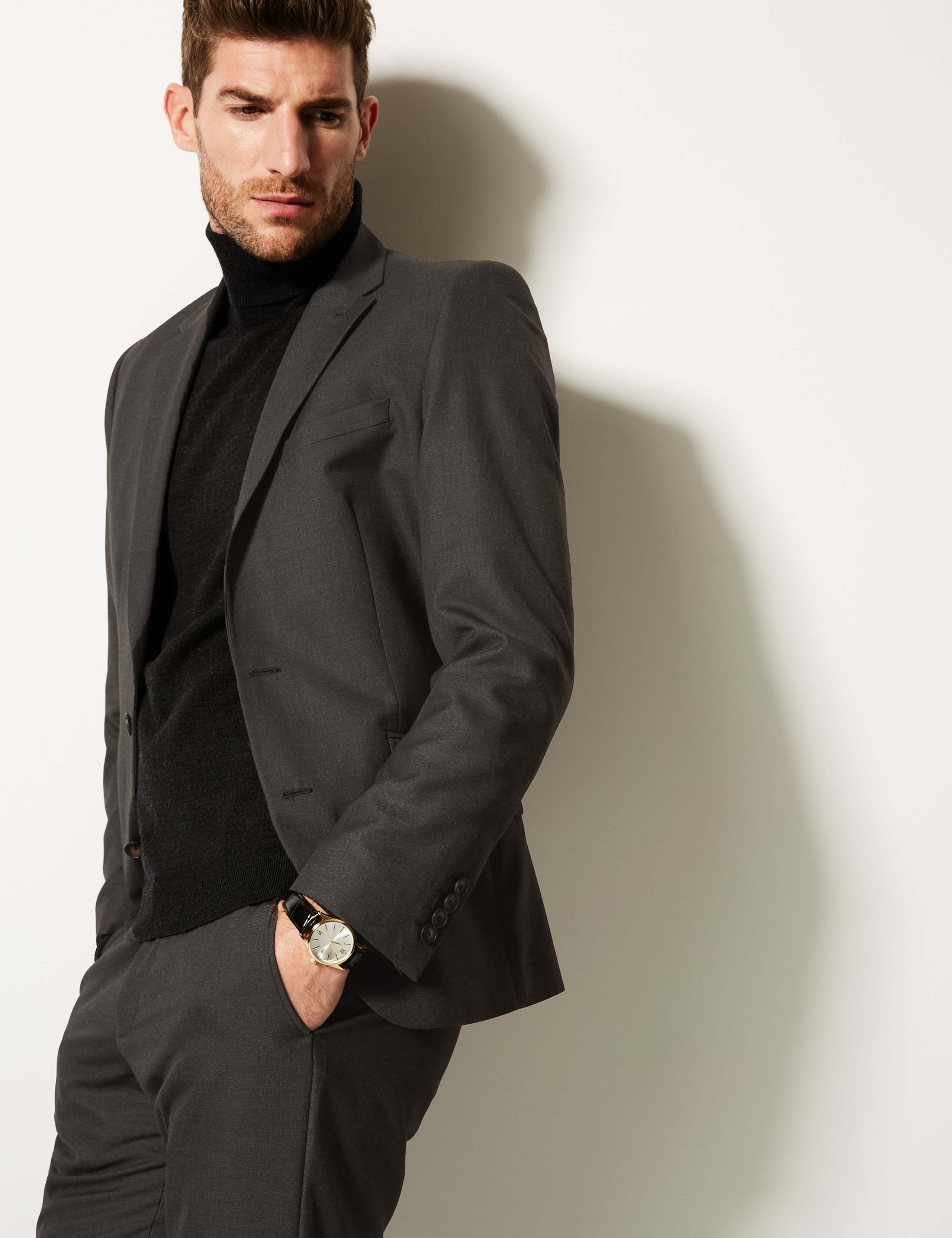 Charcoal Tailored Fit Jacket 5 of 9