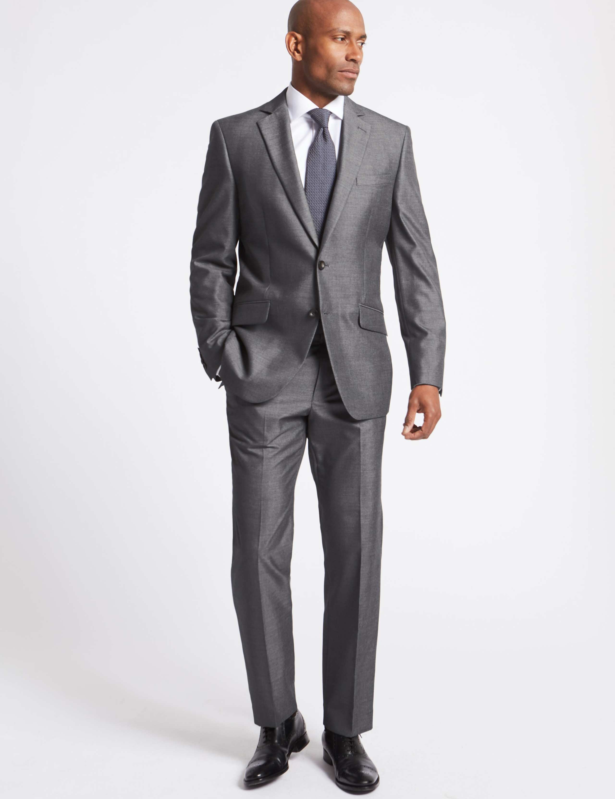 Grey Regular Fit Trousers 5 of 6