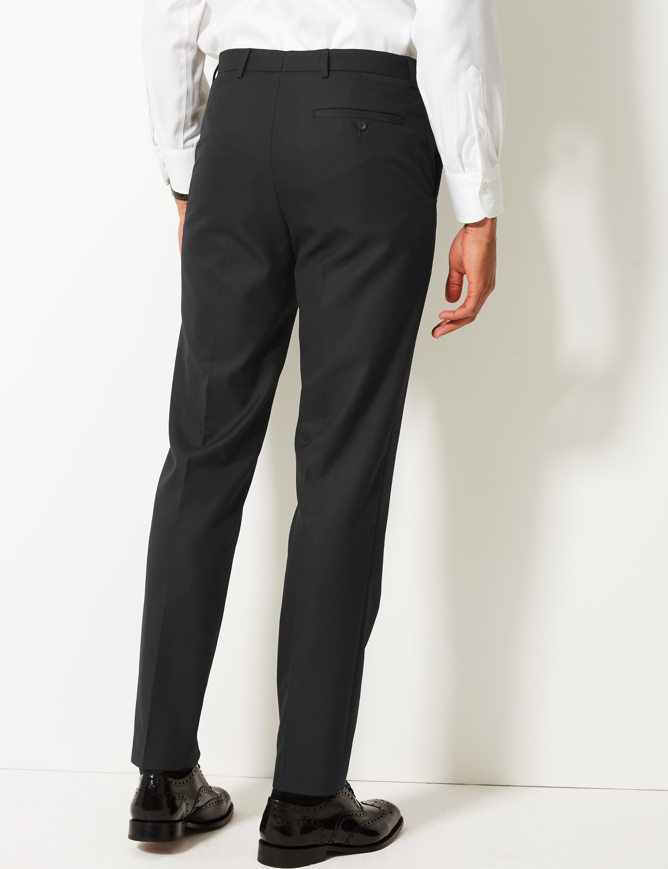 Black Tailored Fit Trousers 4 of 5