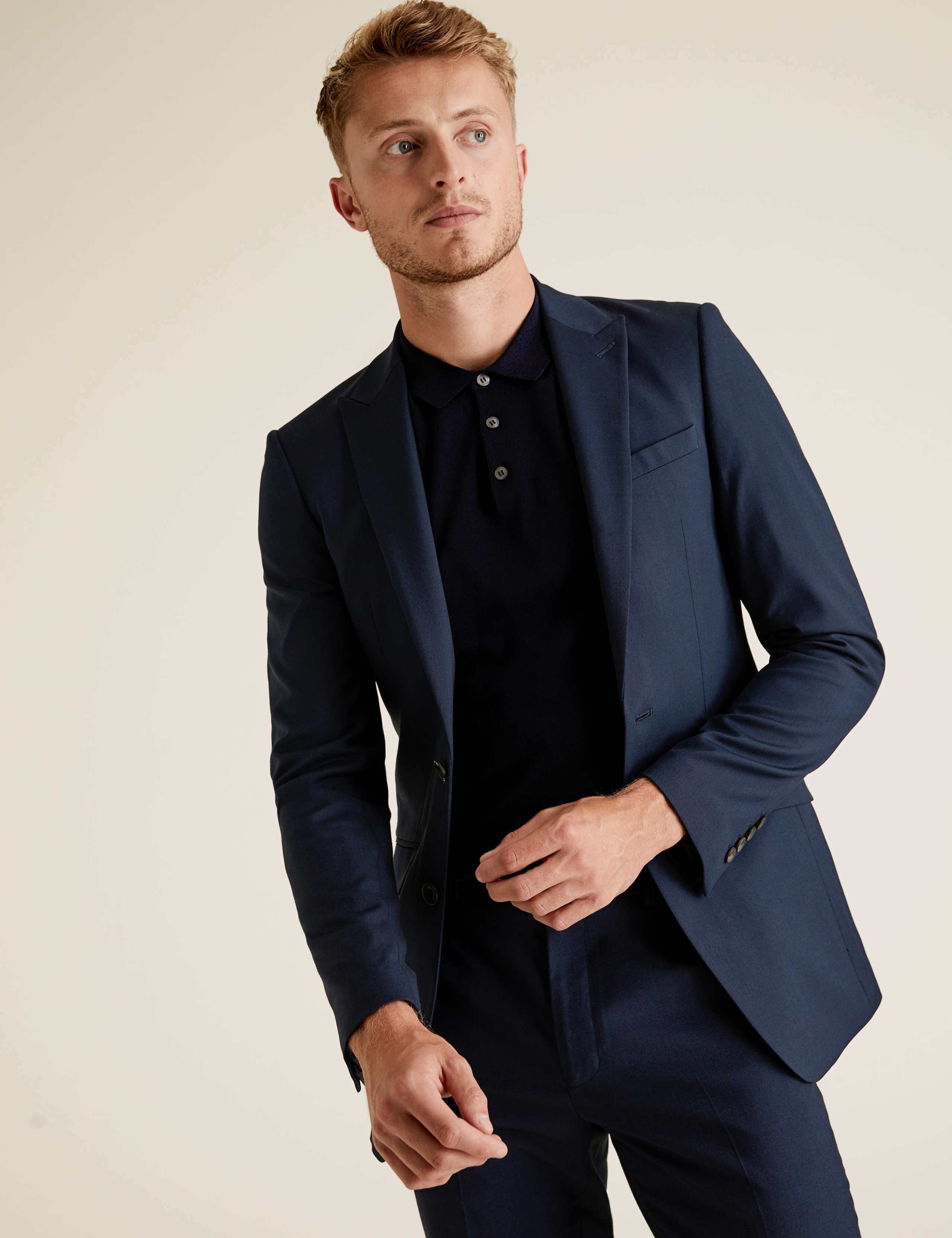 Slim Fit Suit Jacket with Stretch 6 of 9
