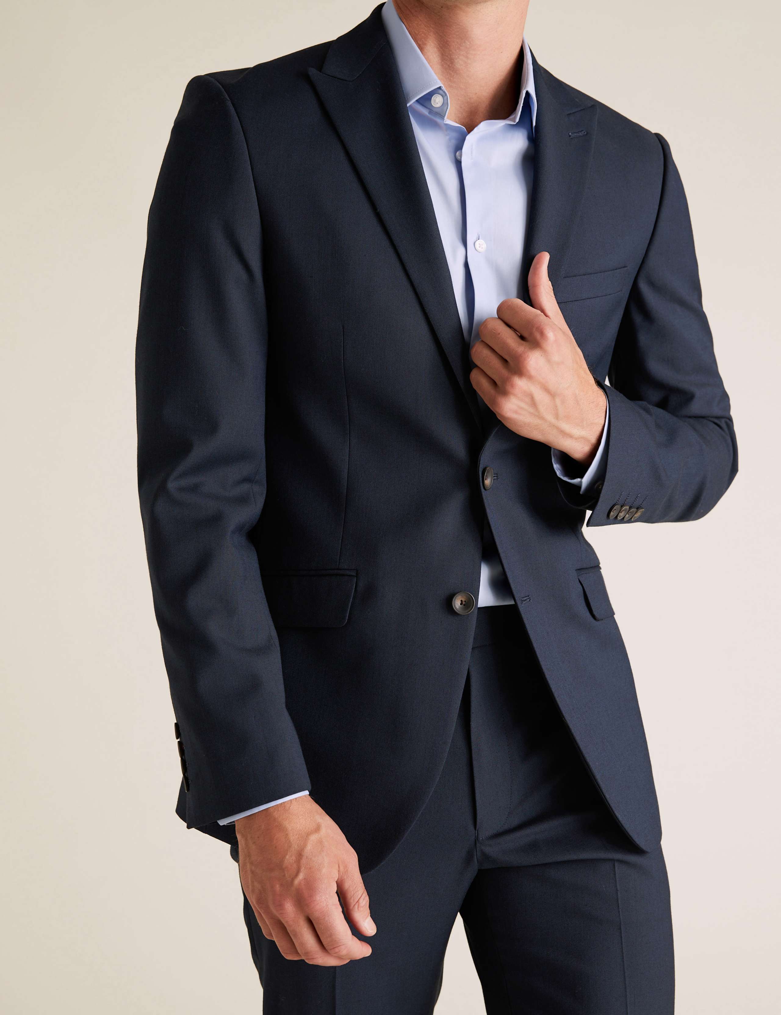 Big & Tall Charcoal Tailored Fit Jacket 5 of 9