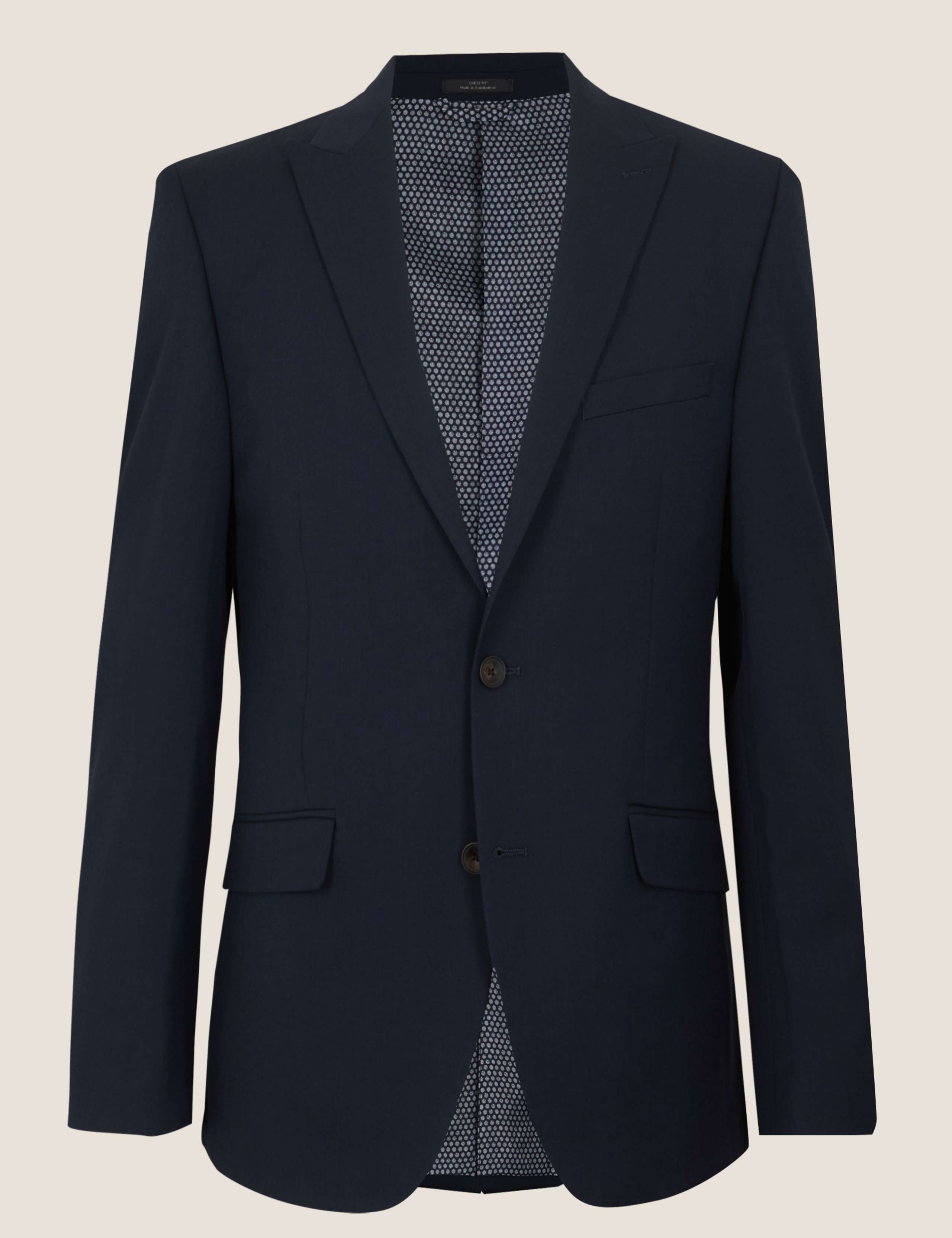 Big & Tall Charcoal Tailored Fit Jacket 2 of 9