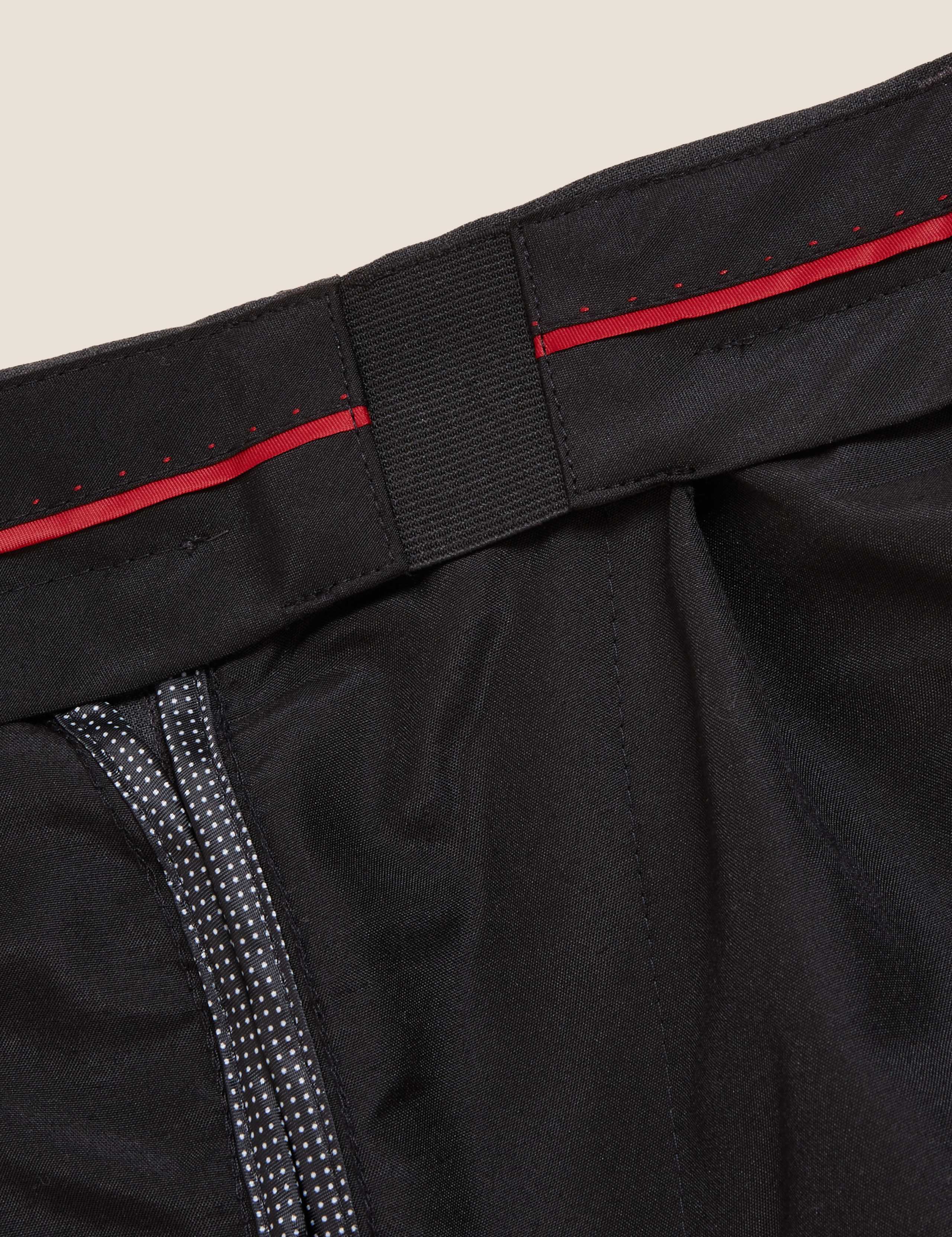 Slim Fit Suit Trousers with Stretch 3 of 3