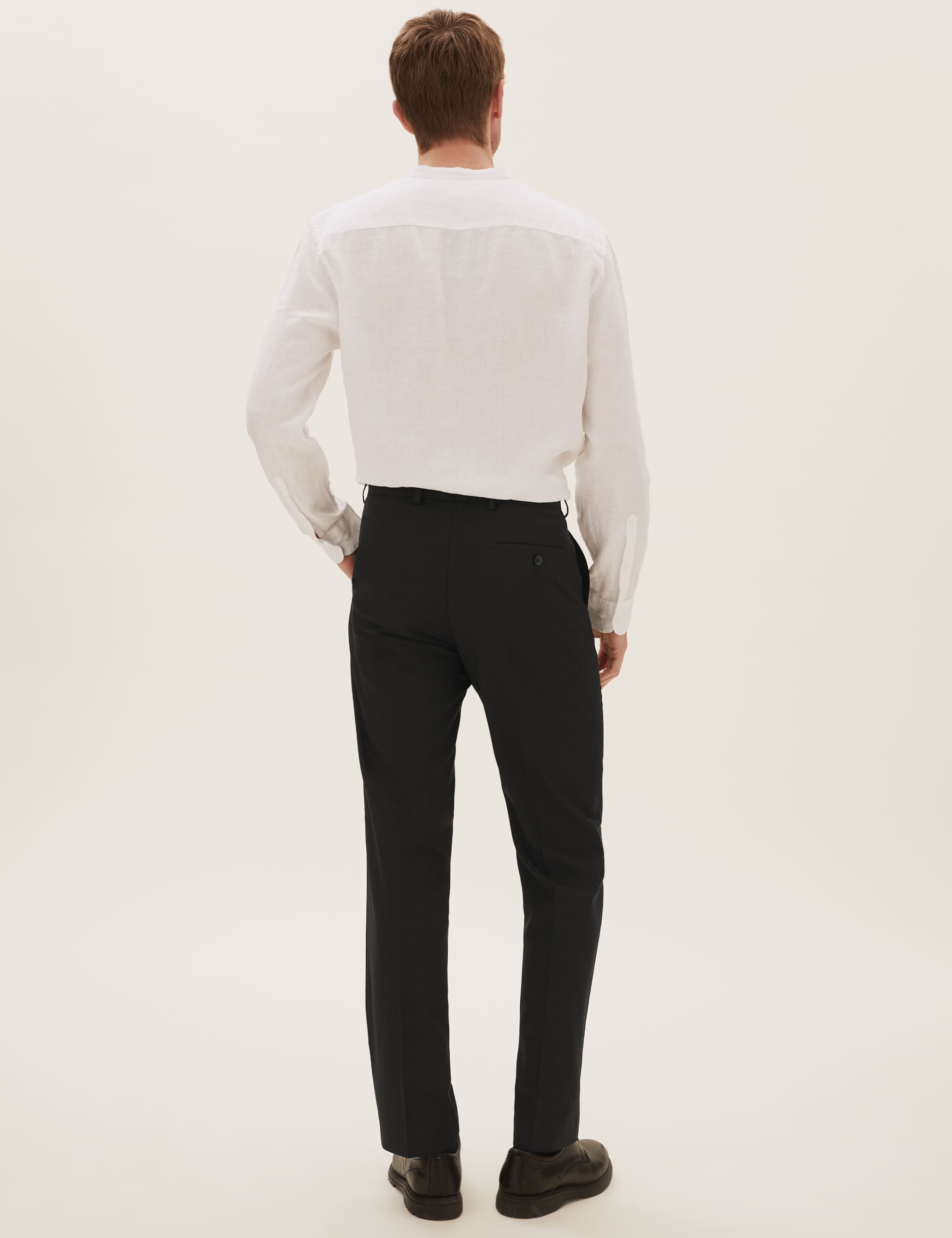 Black Regular Fit Trousers 4 of 8