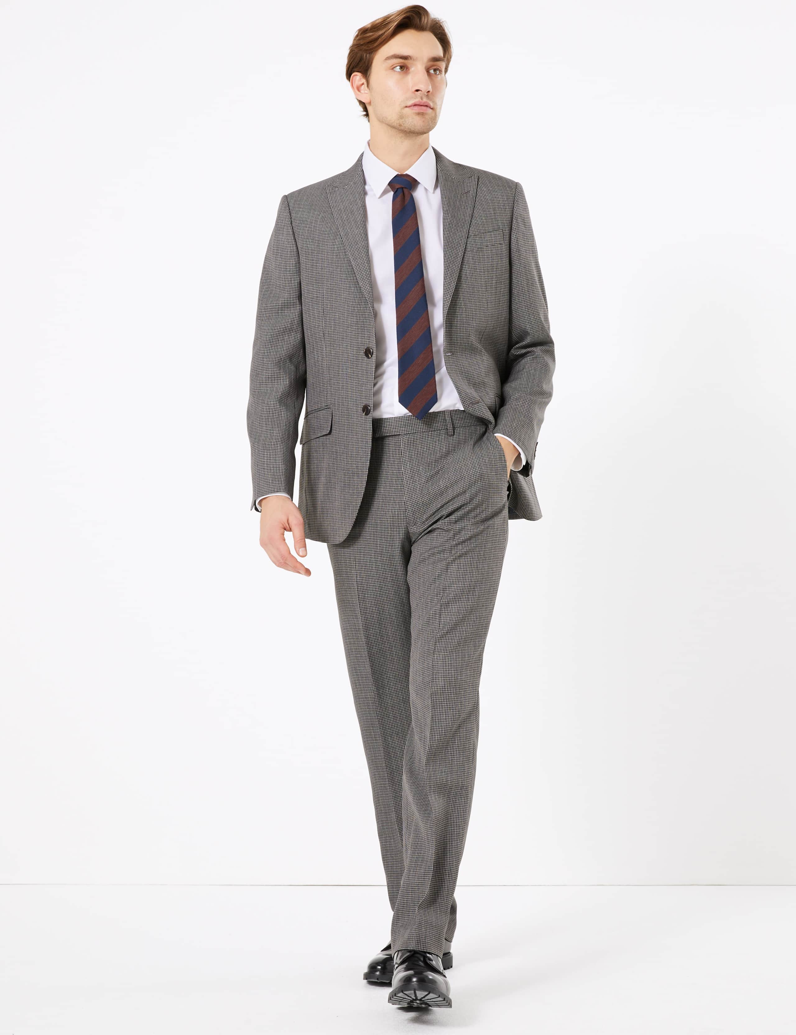 Regular Fit Puppytooth Trousers 6 of 6